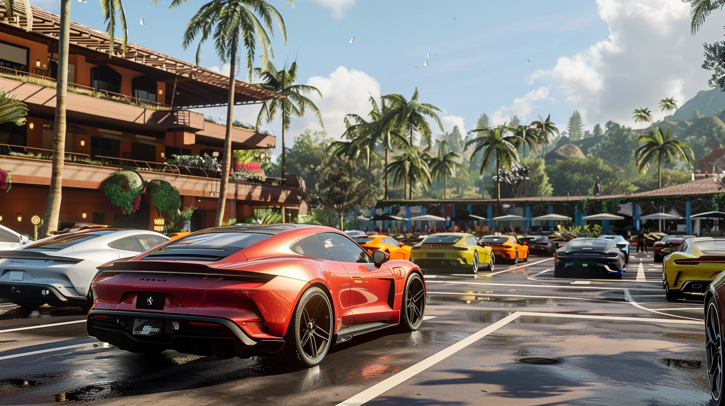 اسکرین شات 3 برنامه Car Parking : Luxury Car Games