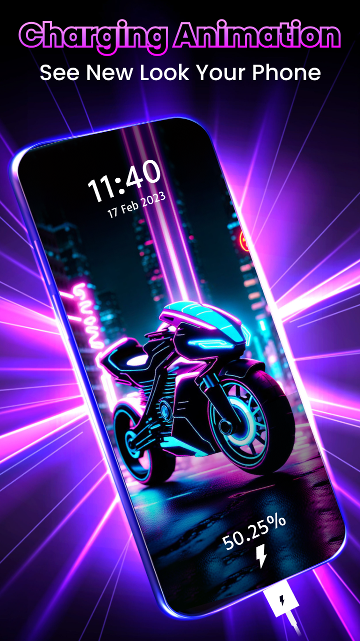 اسکرین شات 6 برنامه Battery Charging Animation