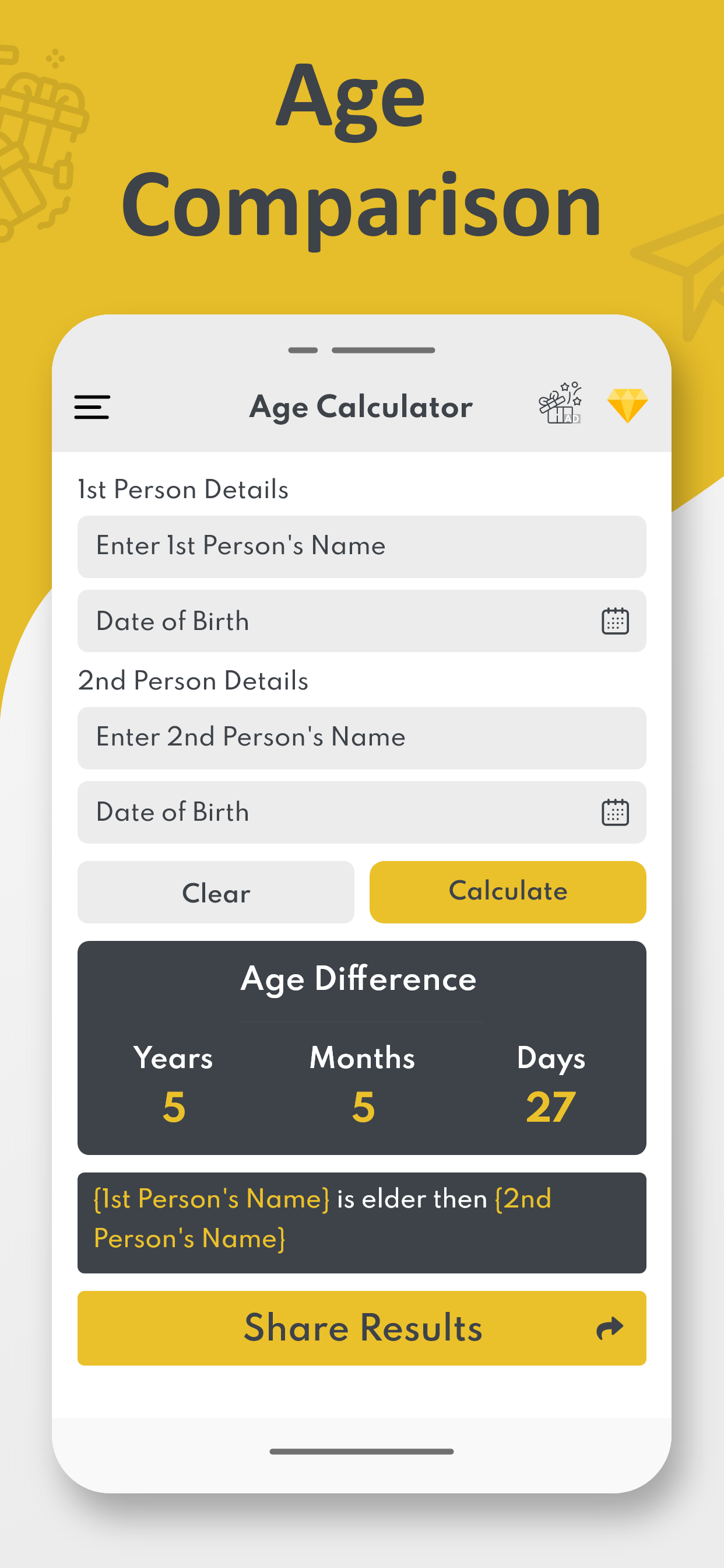 اسکرین شات 8 برنامه Age Calculator - Date of Birth