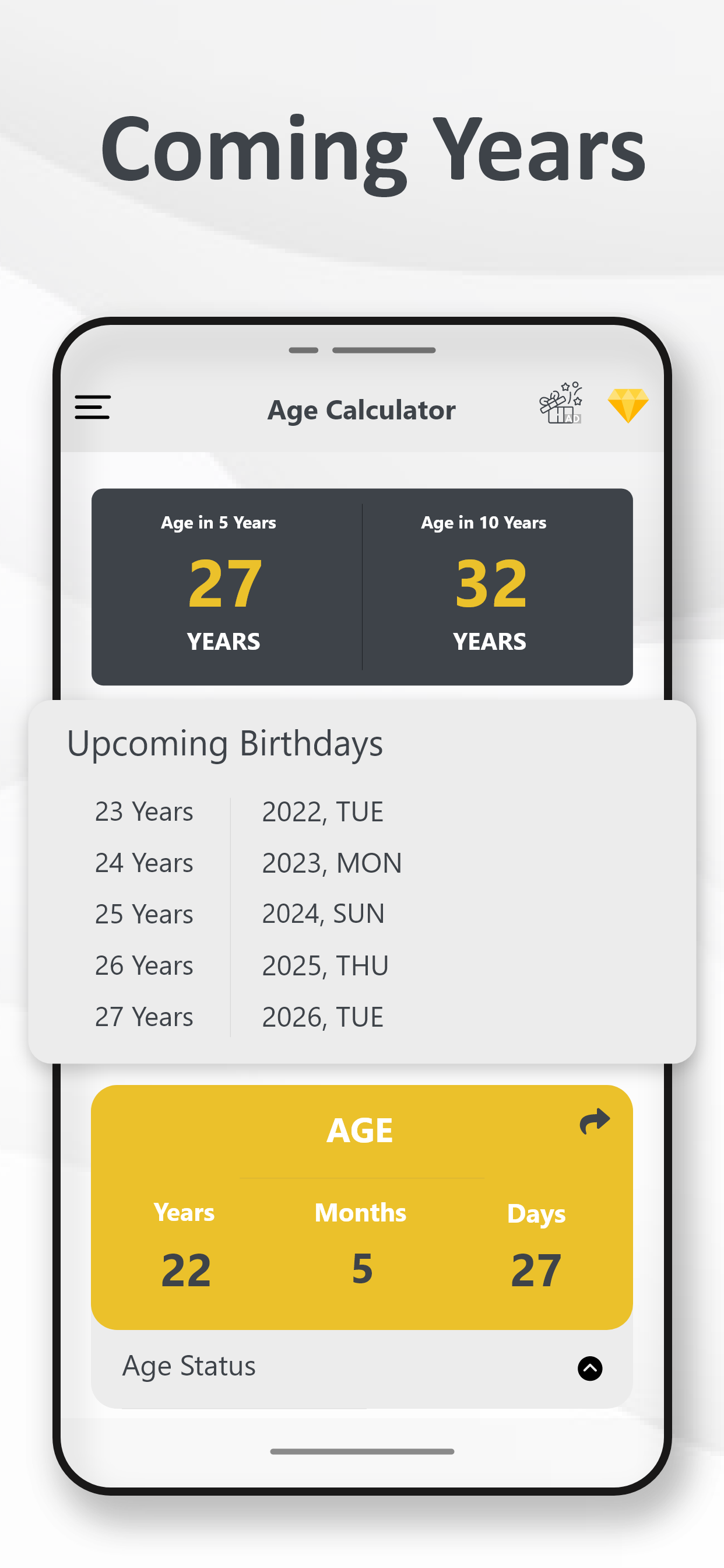 اسکرین شات 6 برنامه Age Calculator - Date of Birth