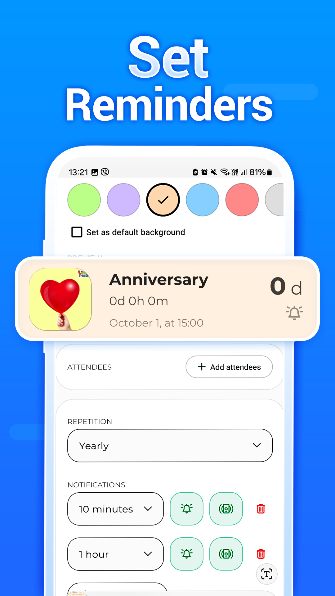اسکرین شات 3 برنامه Calendar - Easy Planner