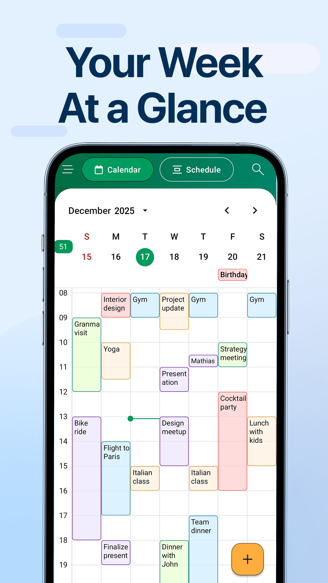 اسکرین شات 4 برنامه Calendar - Easy Planner