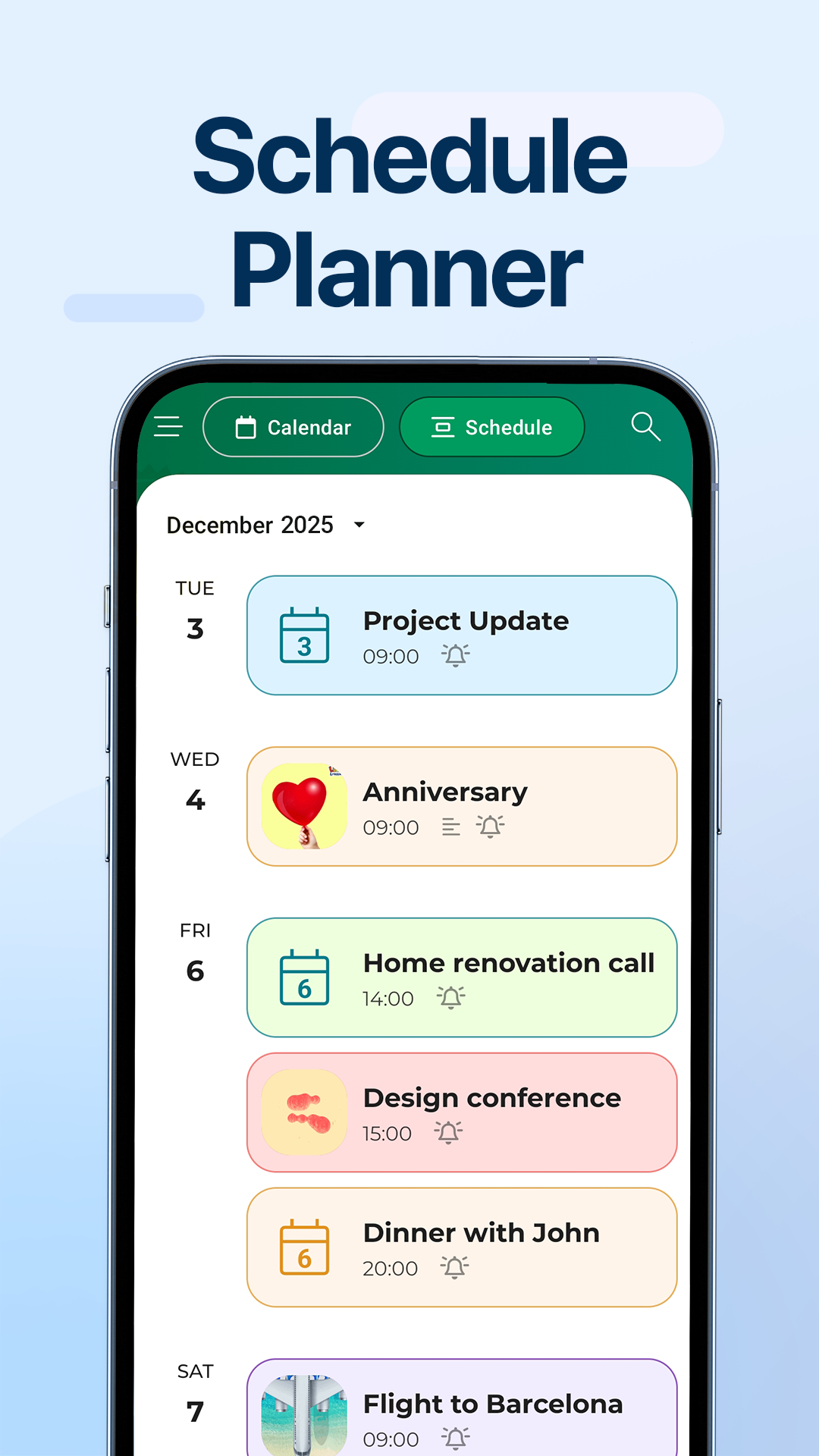 اسکرین شات 2 برنامه Calendar - Easy Planner