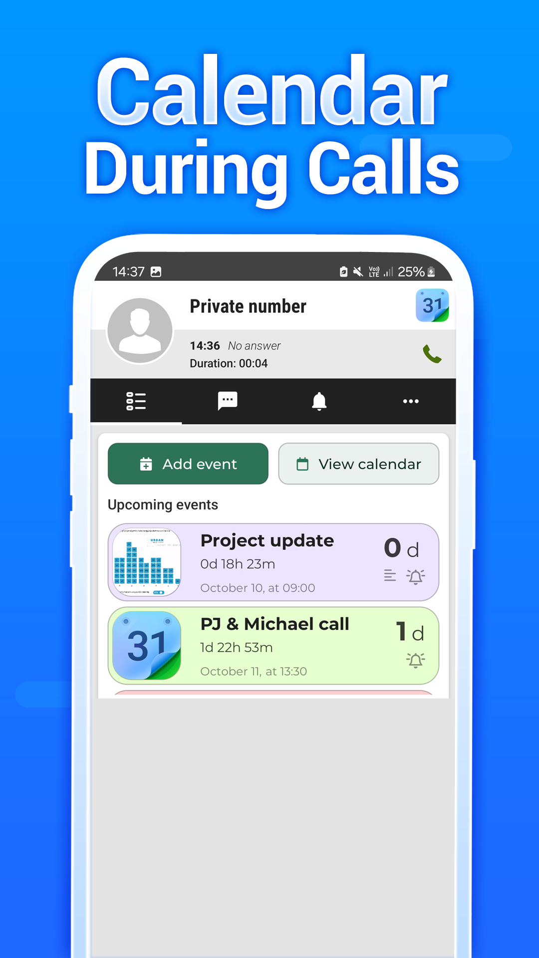 اسکرین شات 5 برنامه Calendar - Easy Planner