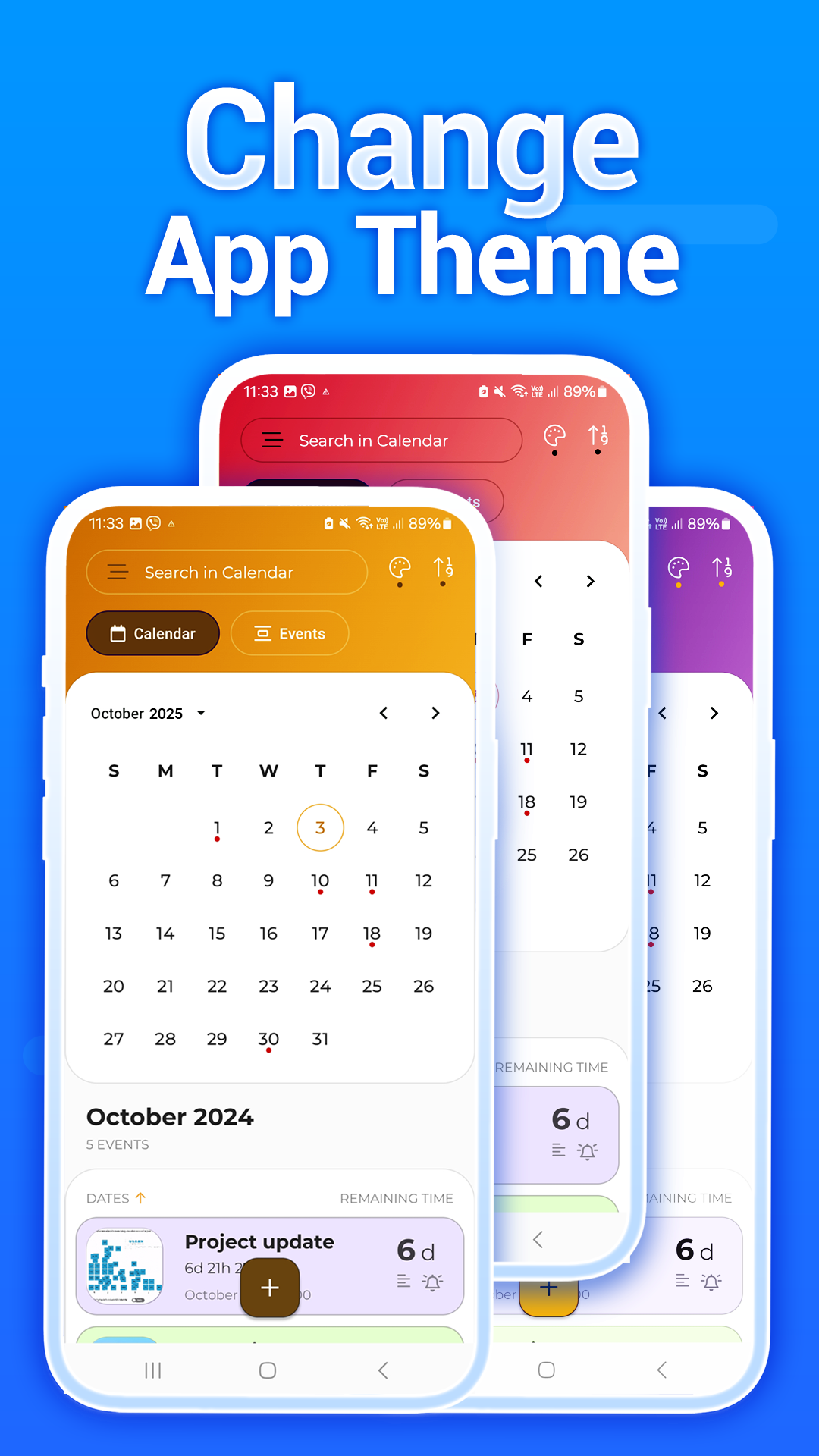اسکرین شات 6 برنامه Calendar - Easy Planner