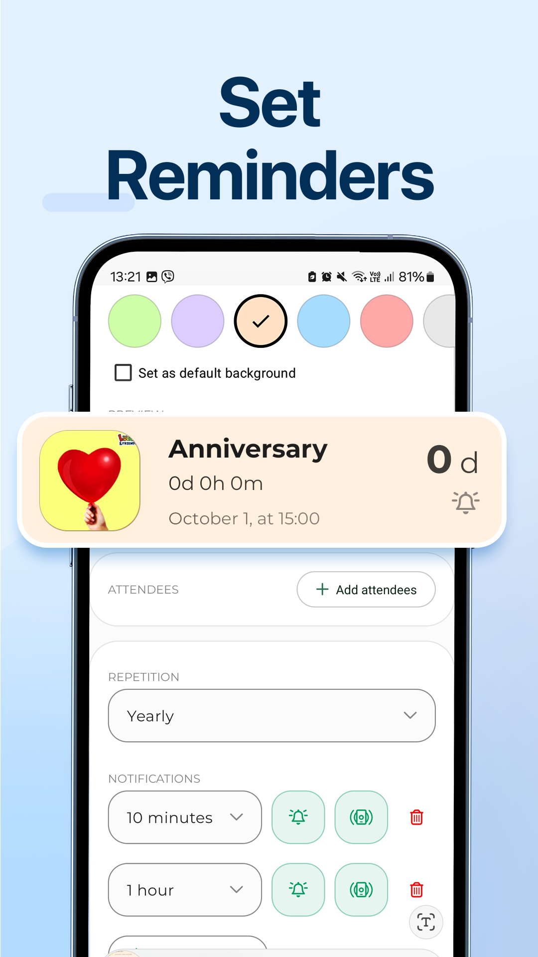 اسکرین شات 3 برنامه Calendar - Easy Planner