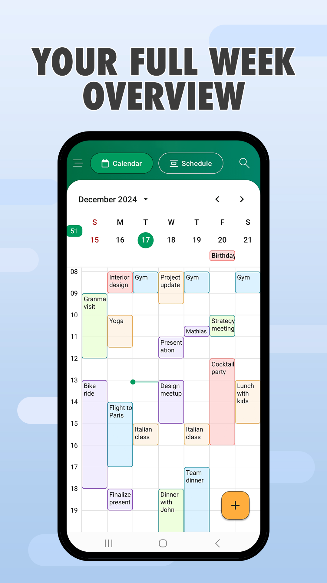 اسکرین شات 4 برنامه Calendar - Easy Planner