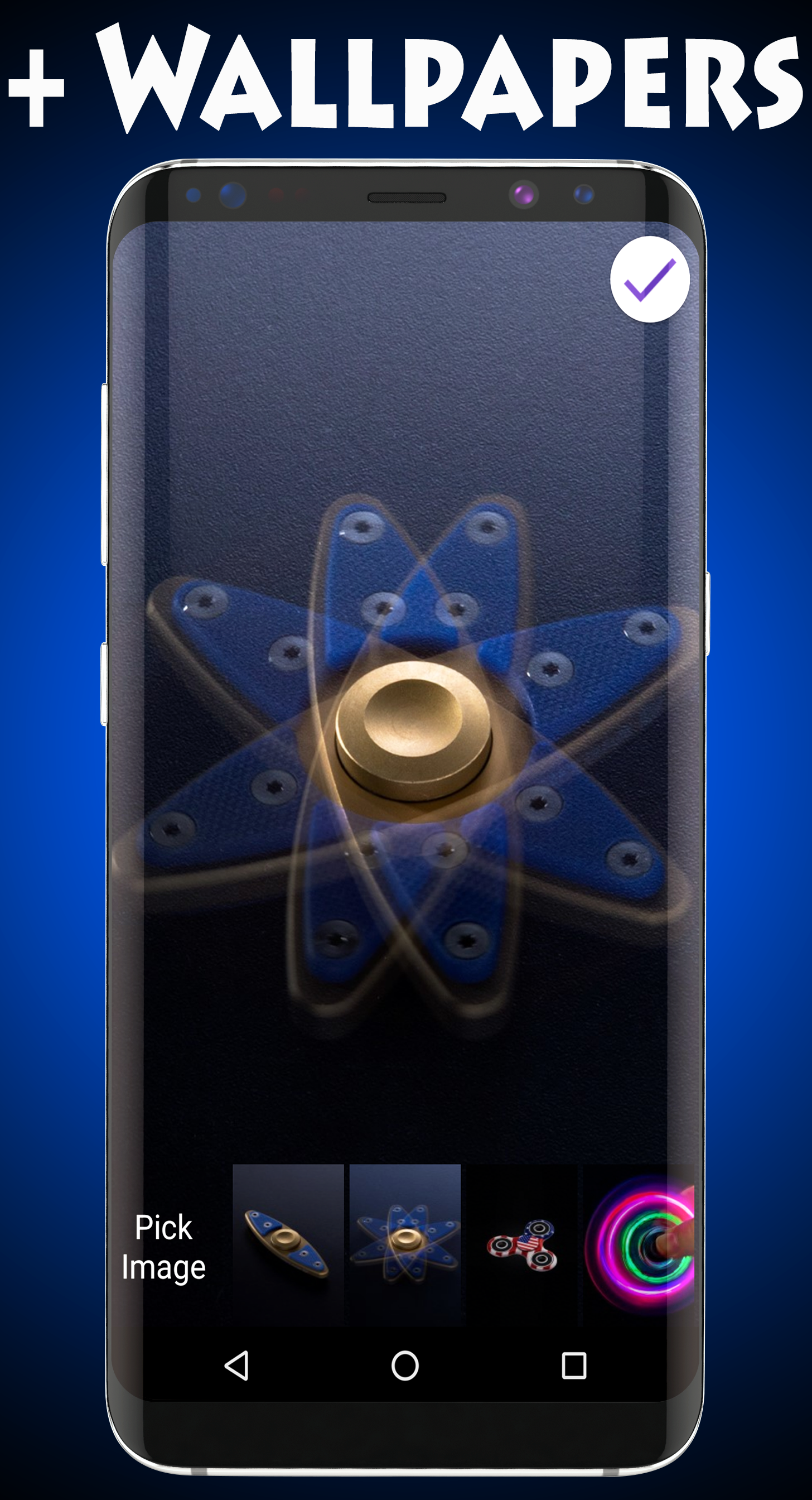 اسکرین شات 3 برنامه Spinner Wallpapers & Locker