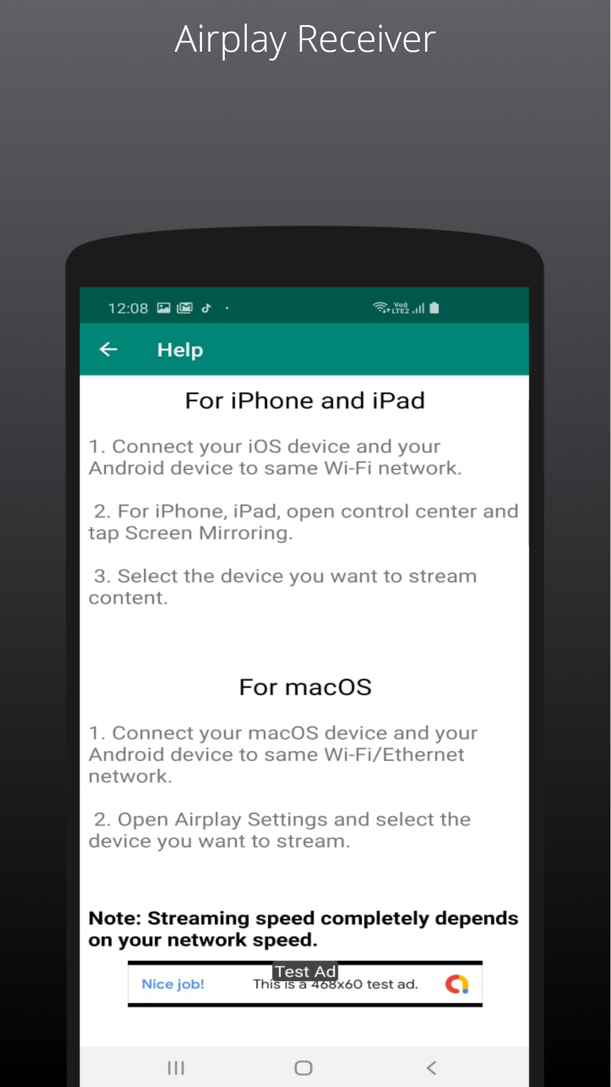 اسکرین شات 7 برنامه Airplay Receiver