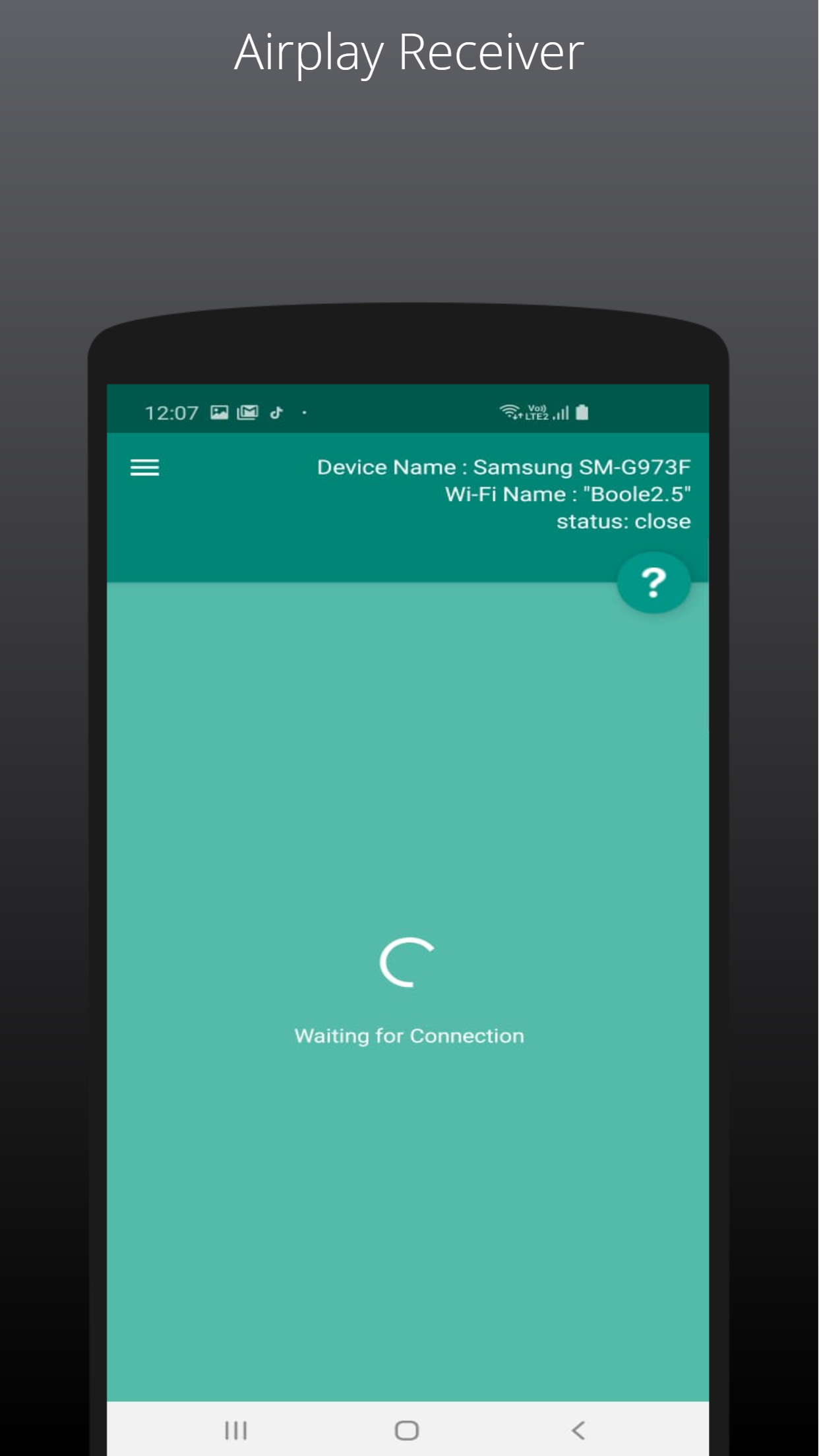 اسکرین شات 5 برنامه Airplay Receiver