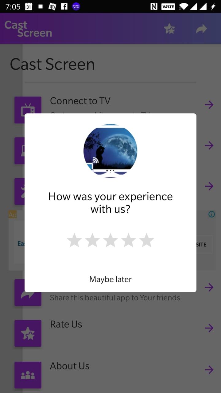 اسکرین شات 3 برنامه Cast screen to TV : Cast scree