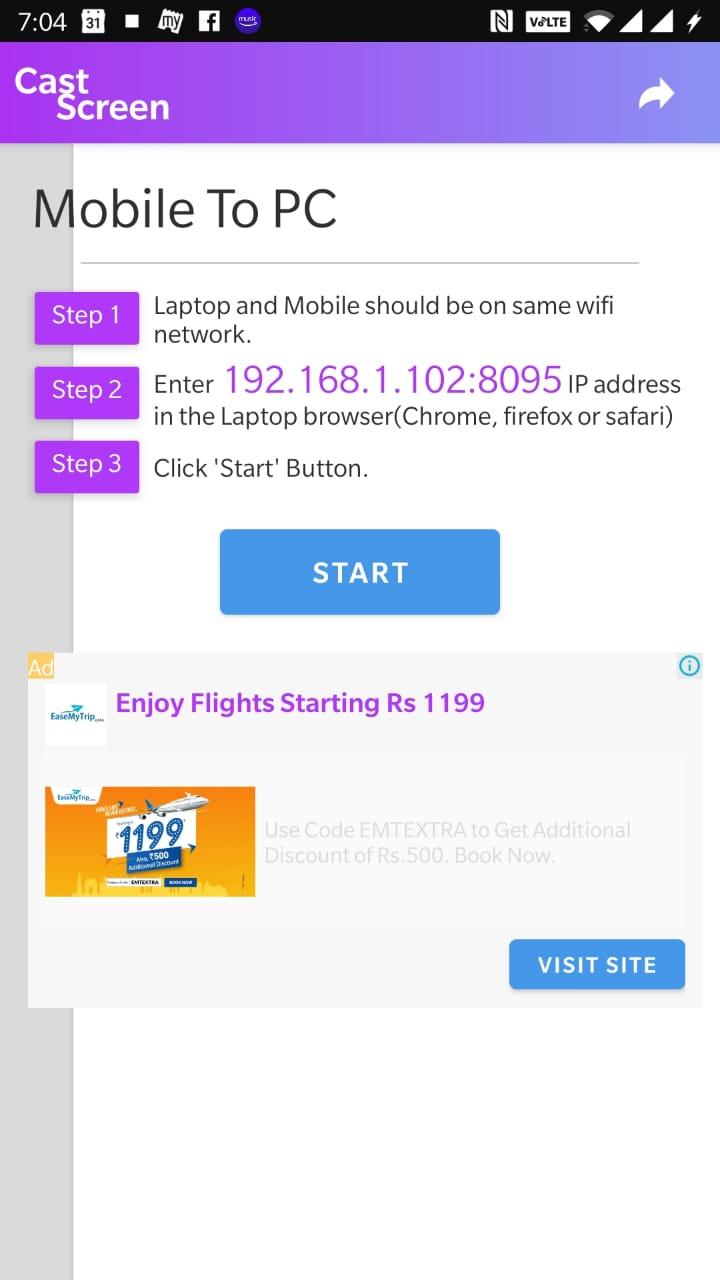 اسکرین شات 5 برنامه Cast screen to TV : Cast scree