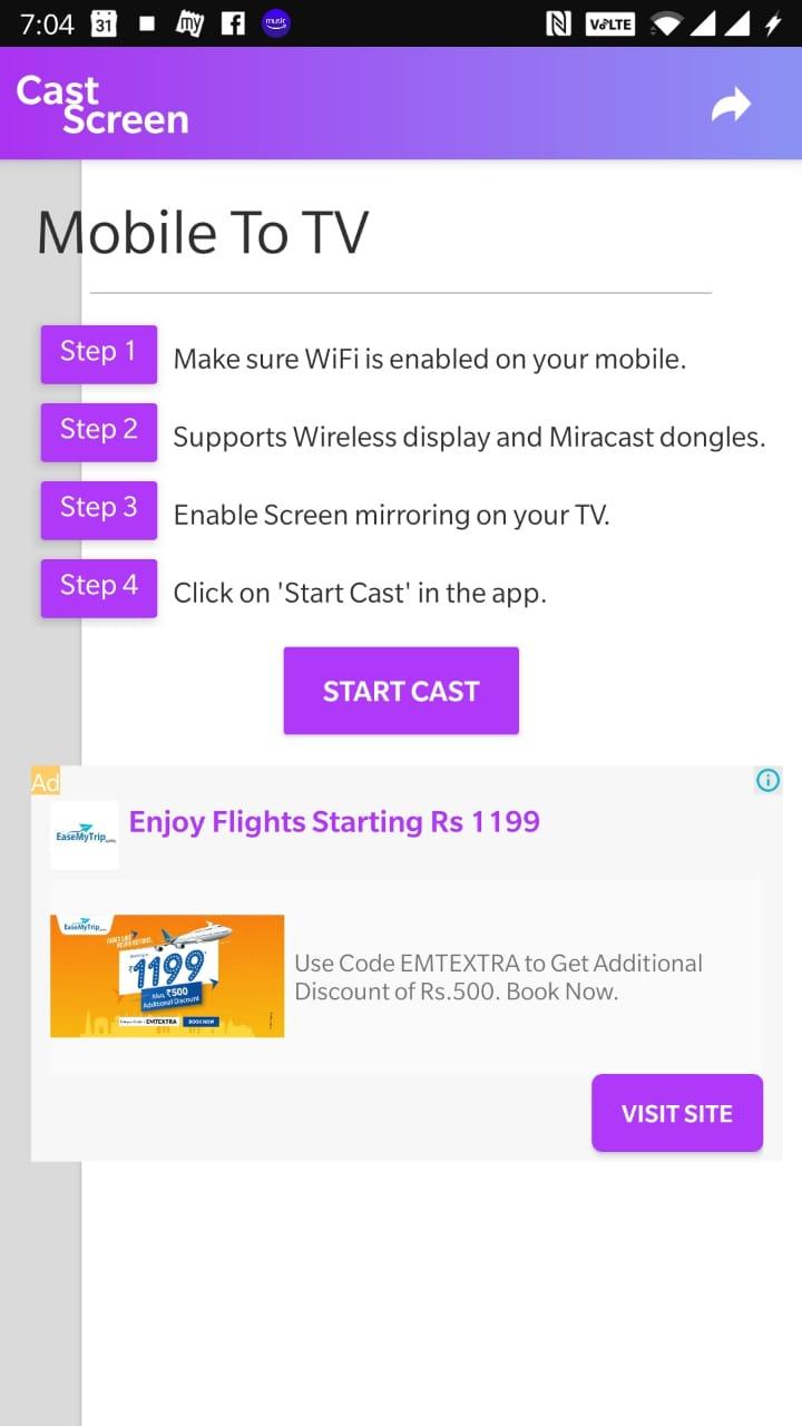 اسکرین شات 8 برنامه Cast screen to TV : Cast scree