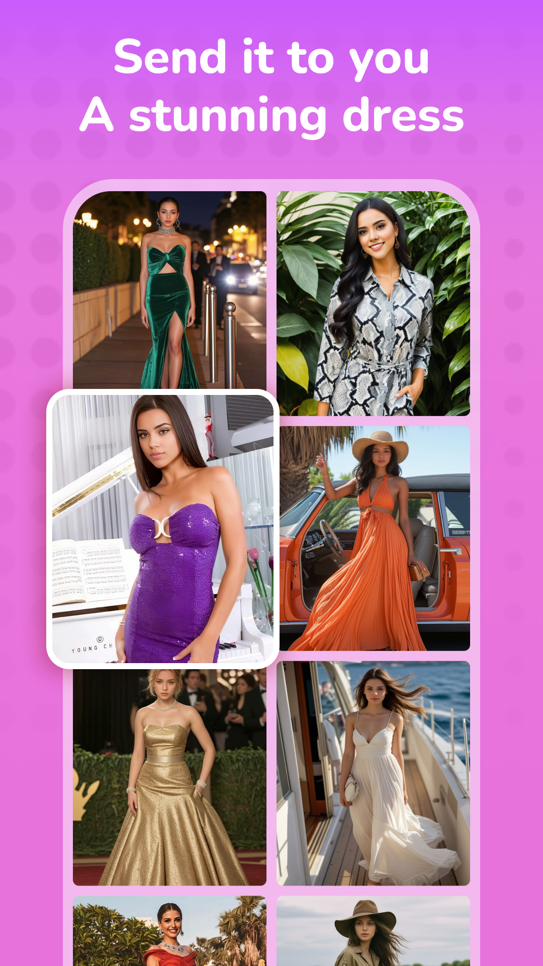 اسکرین شات 2 برنامه Dressup: AI photo Editor & Art