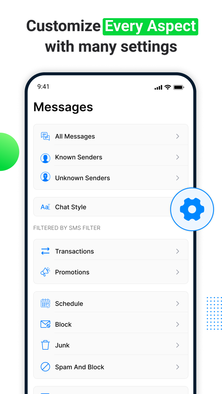 اسکرین شات 4 برنامه Messages: SMS Texting App