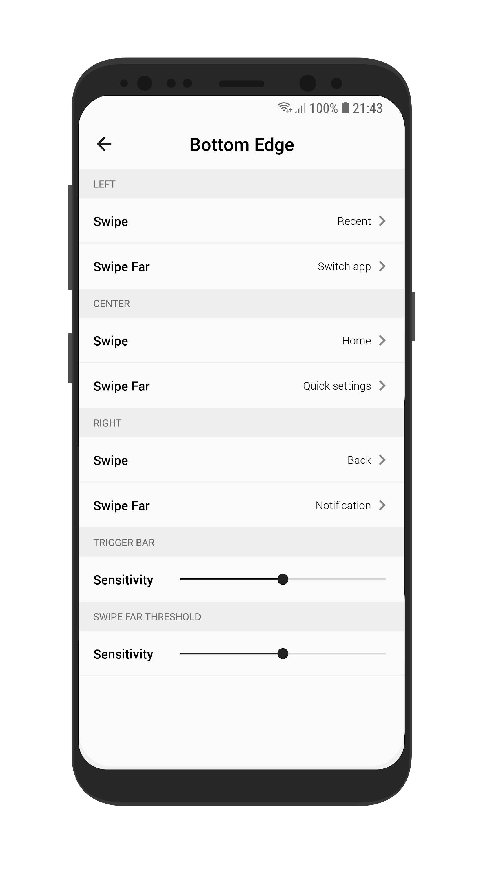 اسکرین شات 3 برنامه Full Screen Gestures