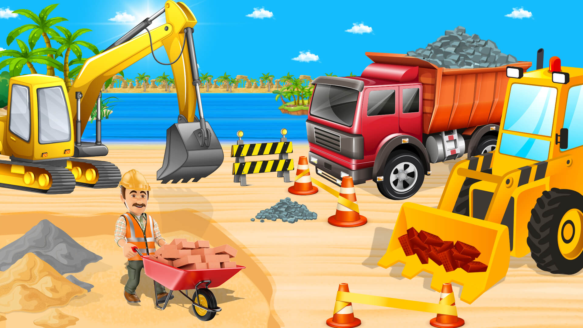 اسکرین شات 3 بازی Beach House Construction Games