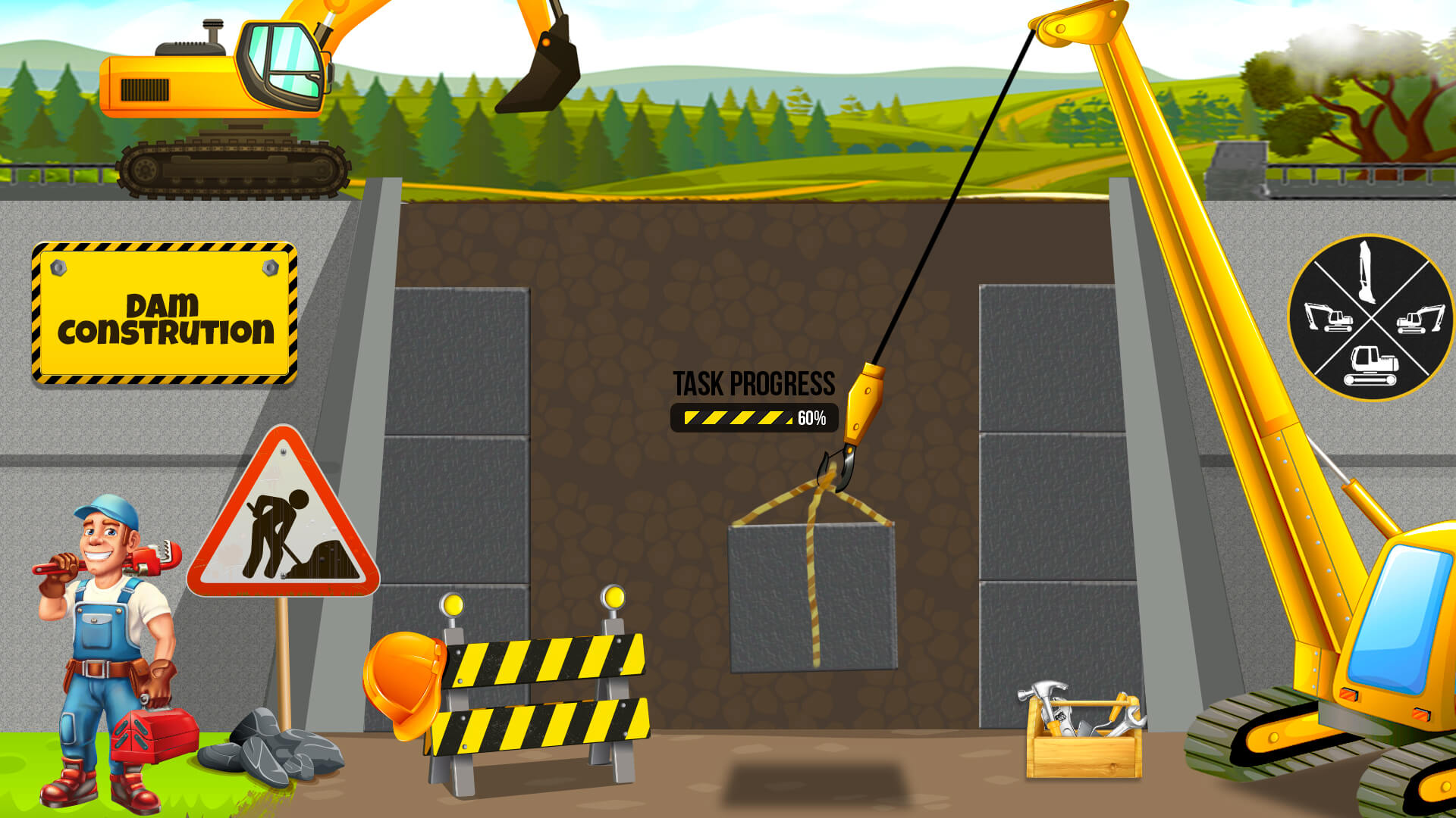 اسکرین شات 3 بازی Build Dam Simulator City Game