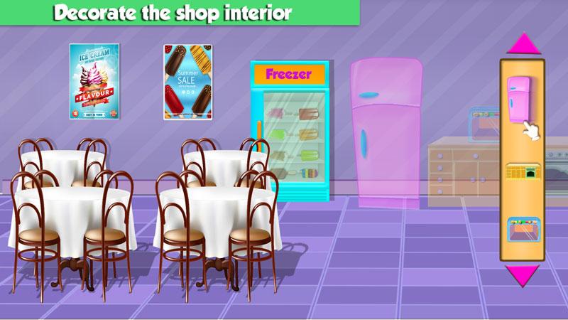 اسکرین شات 1 بازی Ice Cream Cone Shop Builder