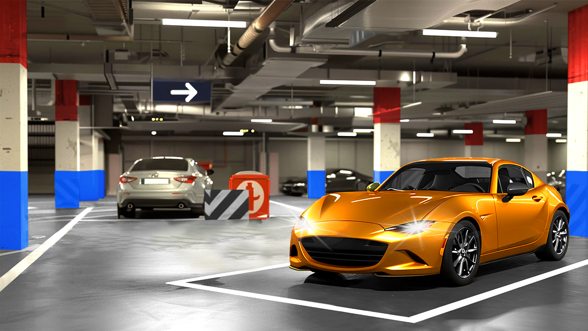 اسکرین شات 3 برنامه Multi Level Police Car Parking