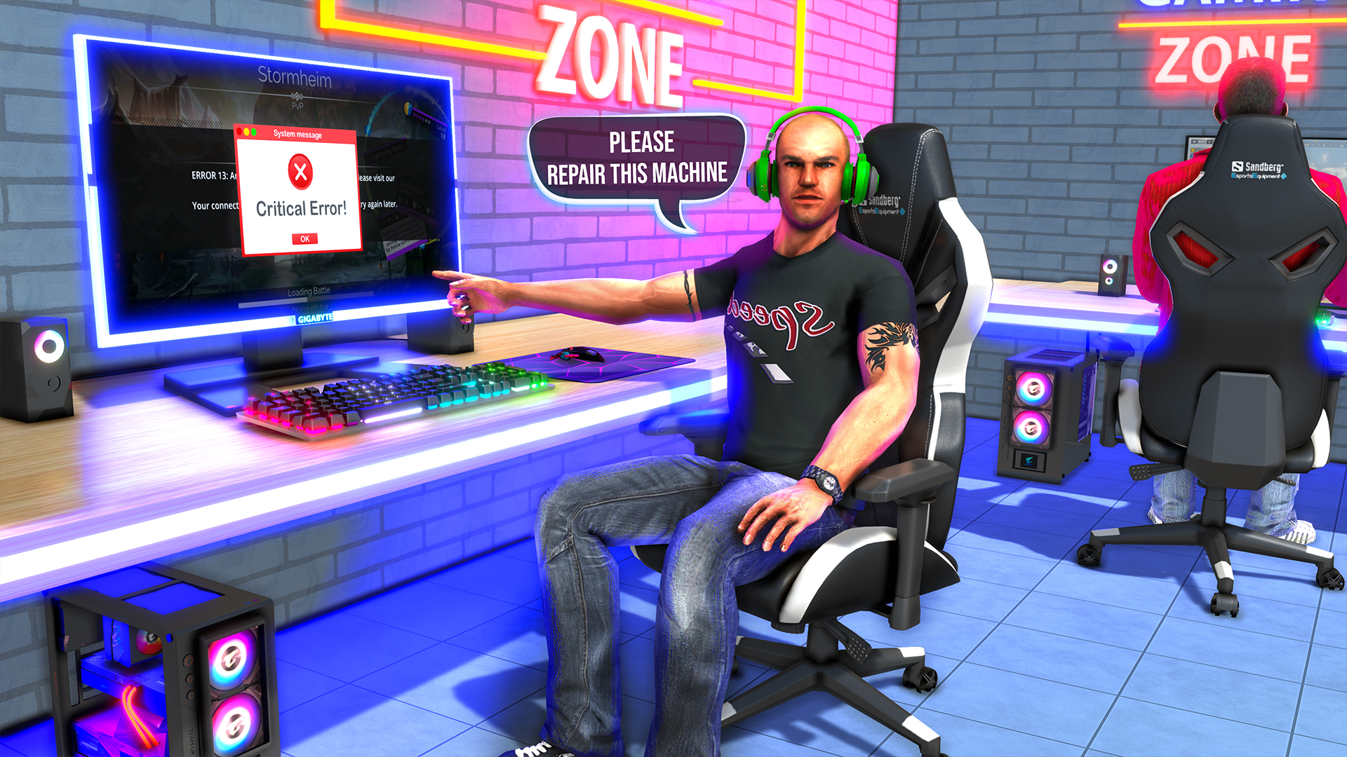 اسکرین شات 2 بازی Internet Cafe Simulator Games