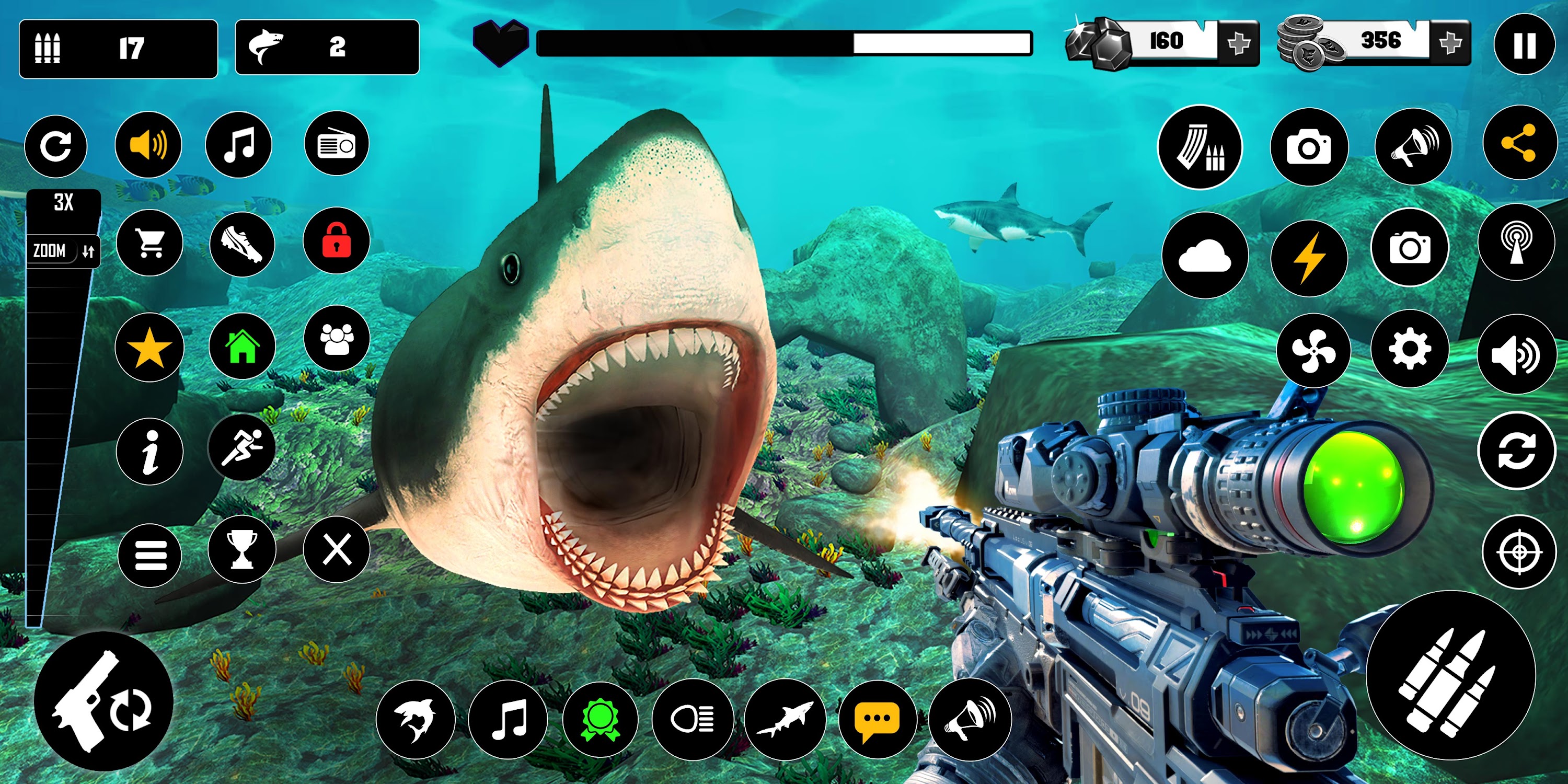 اسکرین شات 6 بازی Shark Hunter: 3D Offline Games