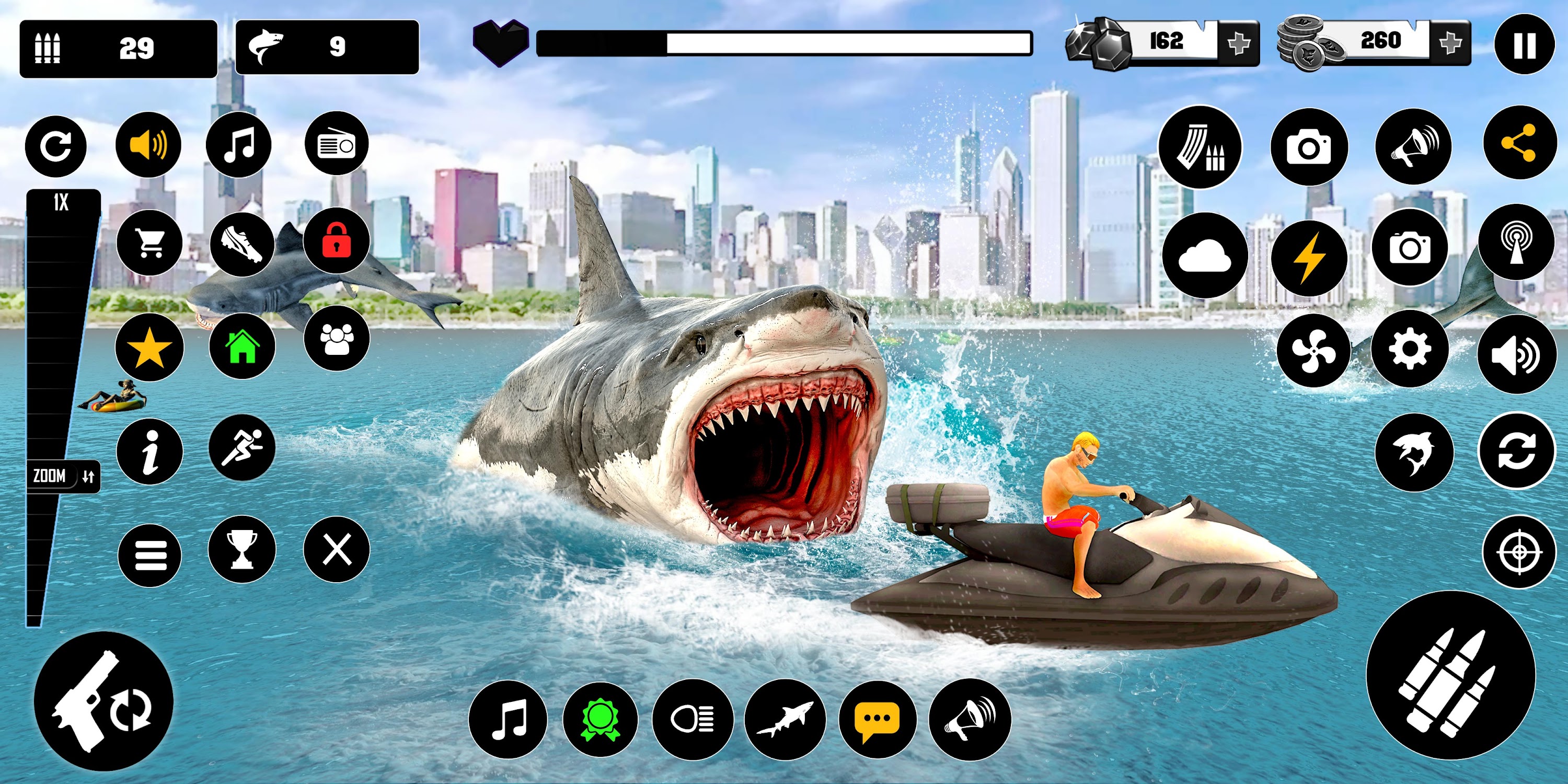 اسکرین شات 3 بازی Shark Hunter: 3D Offline Games