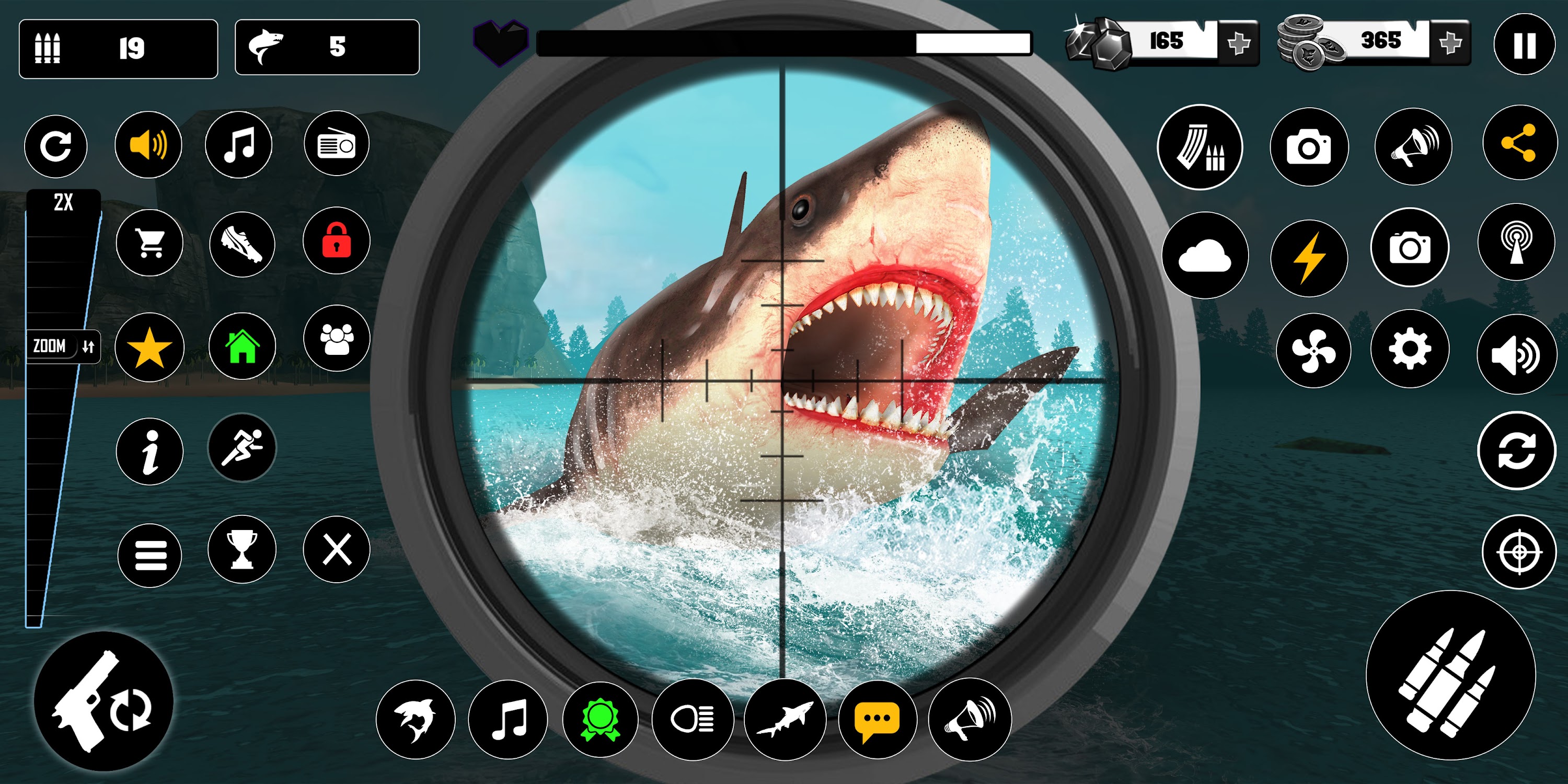 اسکرین شات 7 بازی Shark Hunter: 3D Offline Games