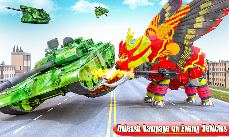 اسکرین شات برنامه Flying Elephant Robot Games 1