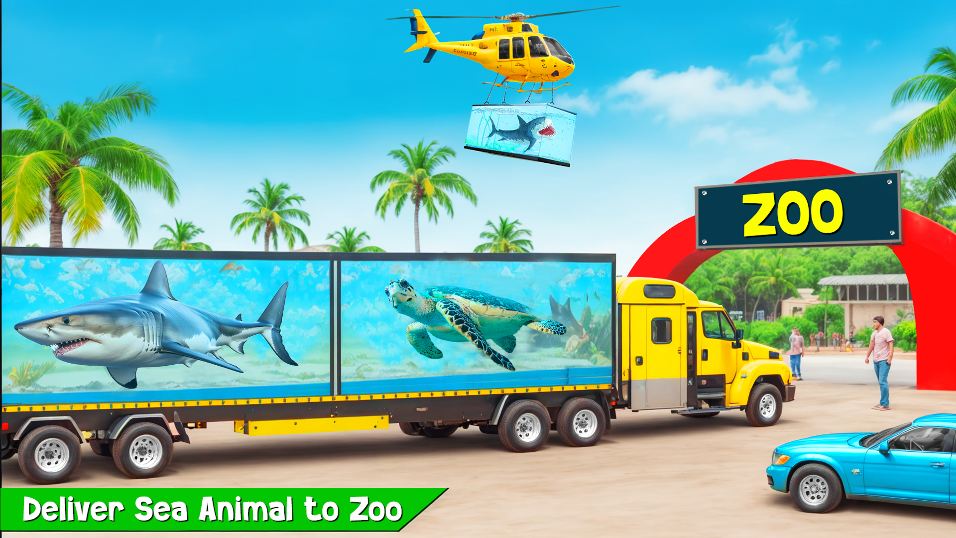 اسکرین شات 8 بازی Sea Animal Transport Truck Sim