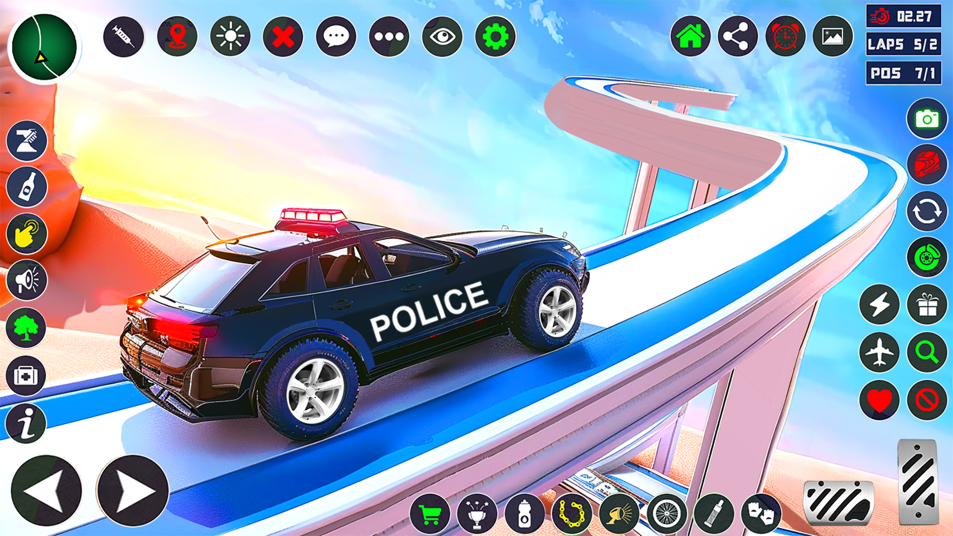 اسکرین شات 4 برنامه Ramp Car game Stunts: Racing