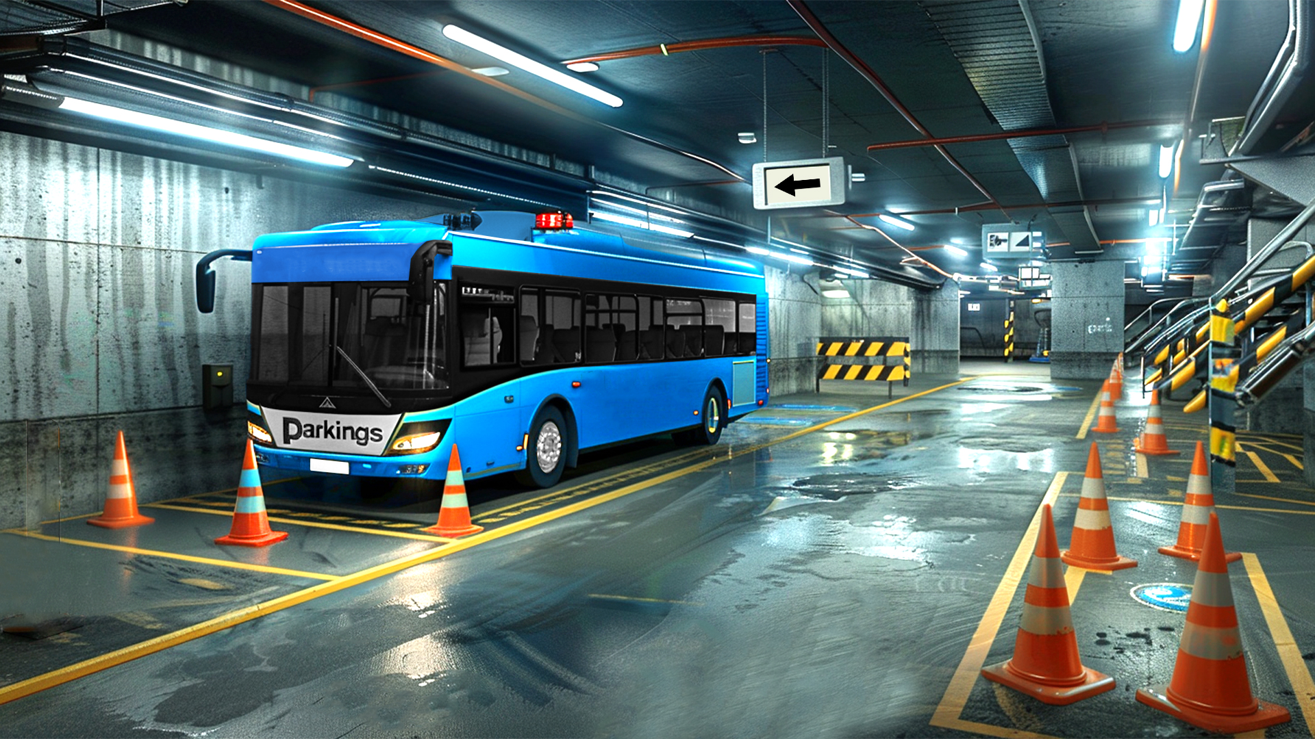 اسکرین شات 3 برنامه Real Bus simulator 3d game
