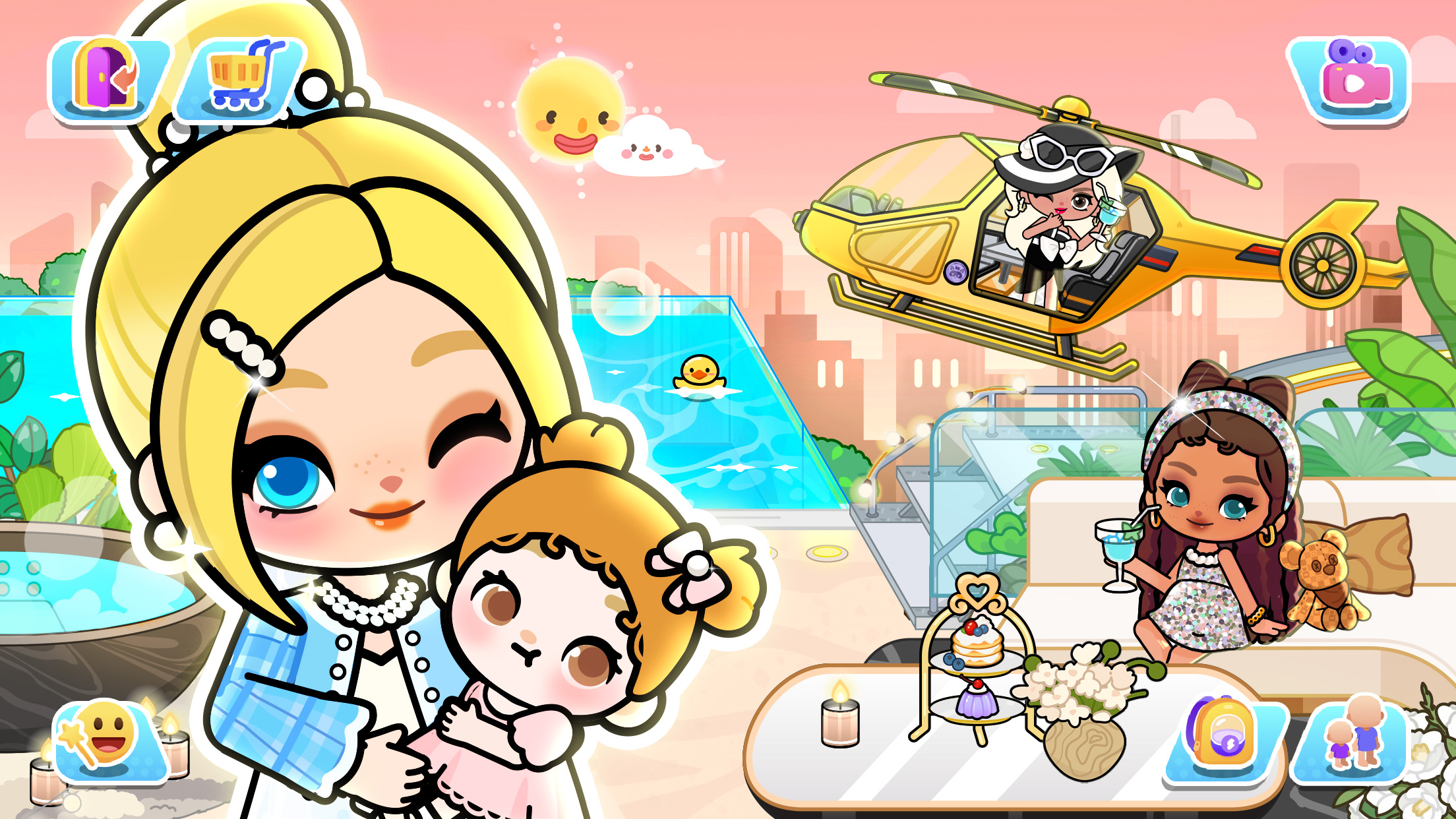 اسکرین شات 1 بازی Aha World: Doll Dress-Up Game