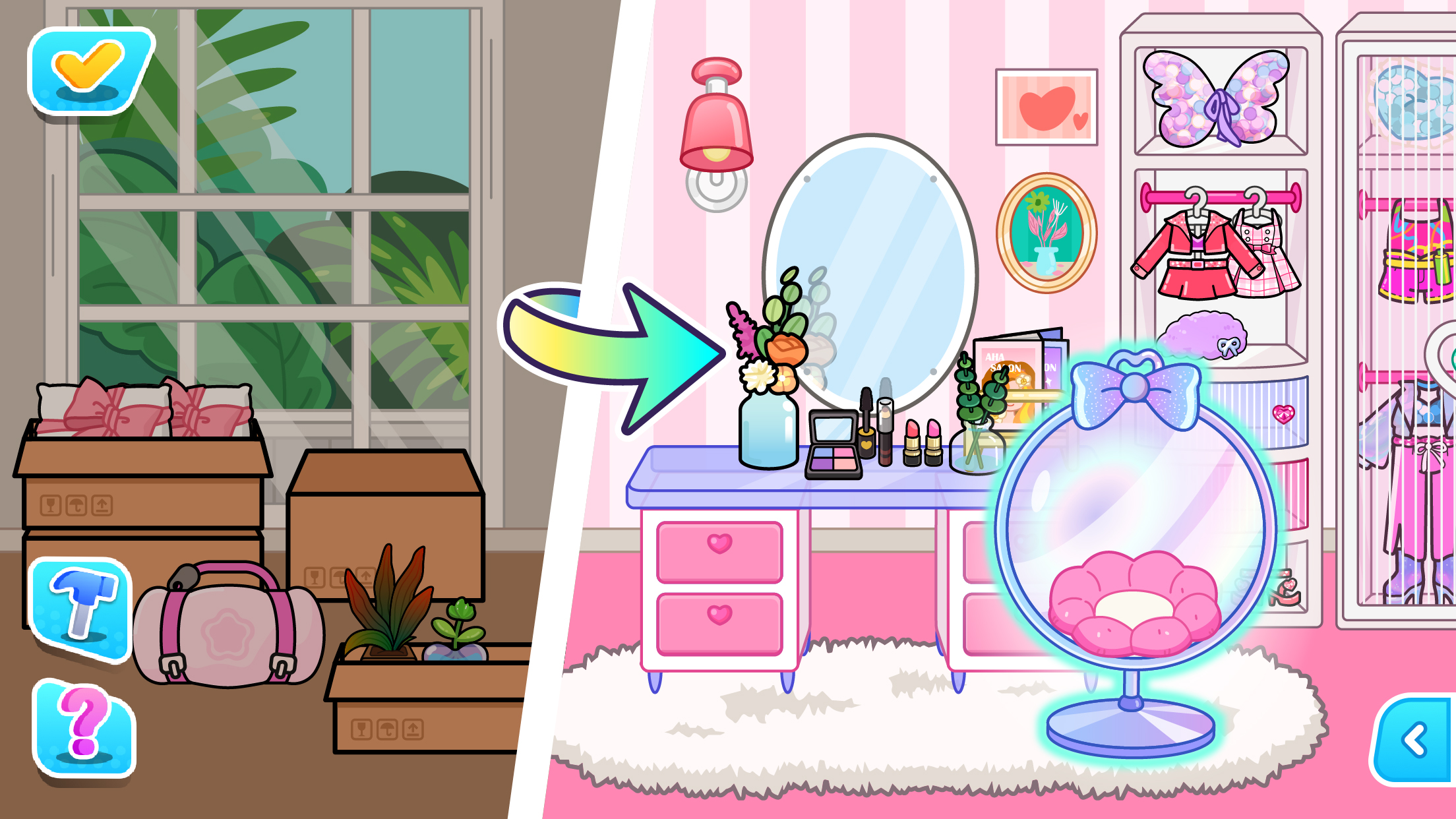 اسکرین شات 2 بازی Aha World: Doll Dress-Up Game