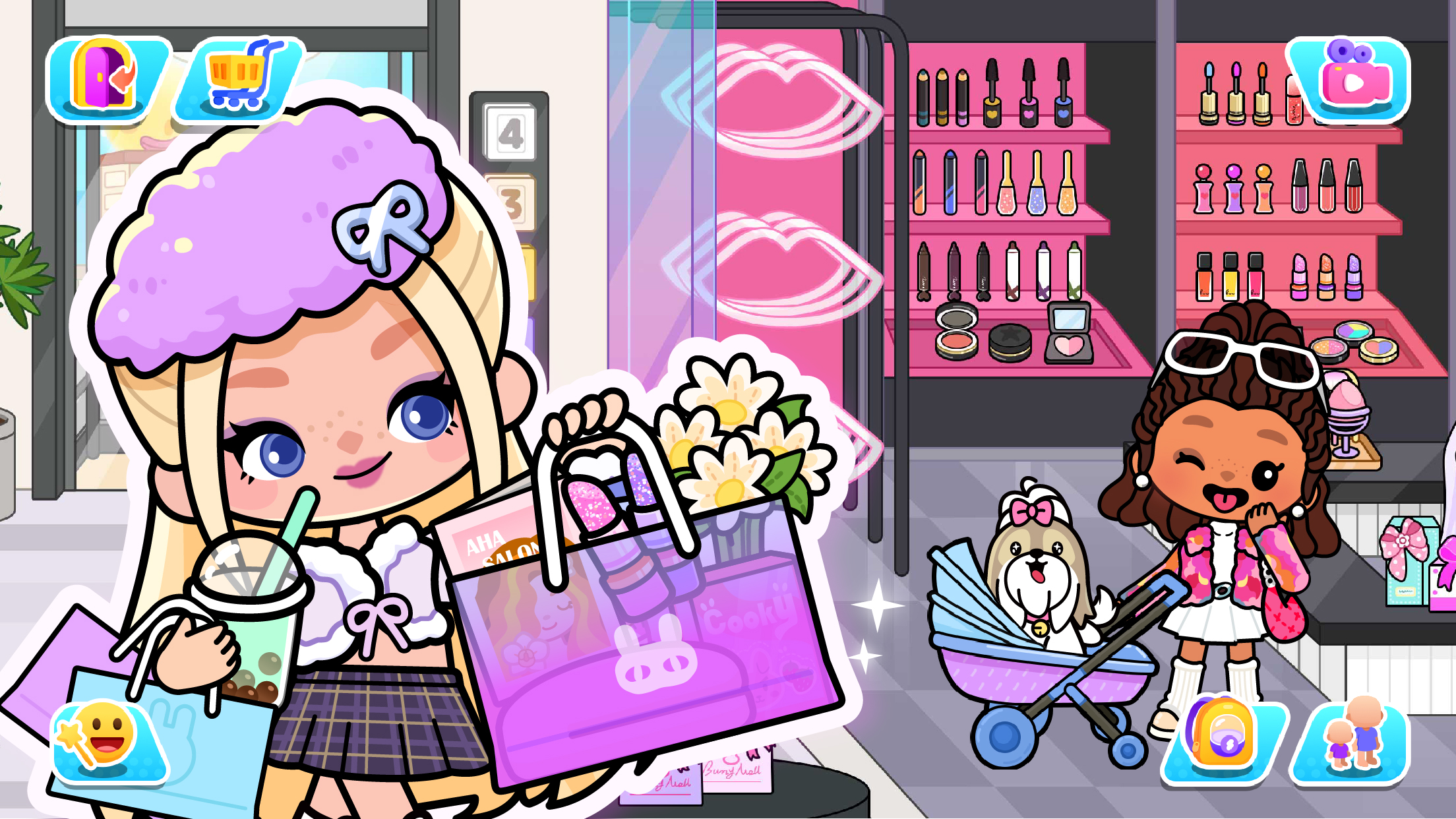 اسکرین شات 4 بازی Aha World: Doll Dress-Up Game