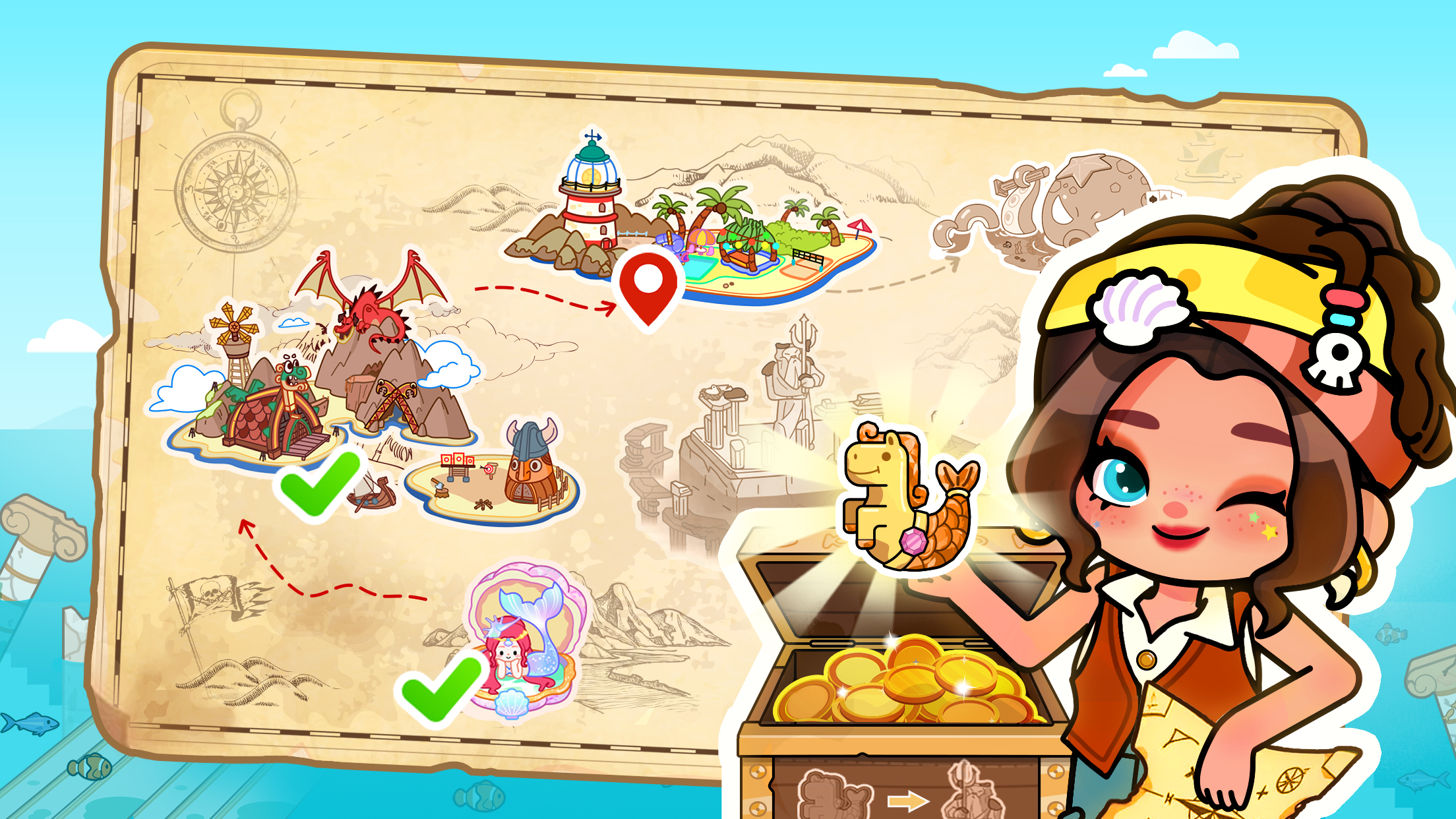 اسکرین شات 8 بازی Aha World: Doll Dress-Up Game