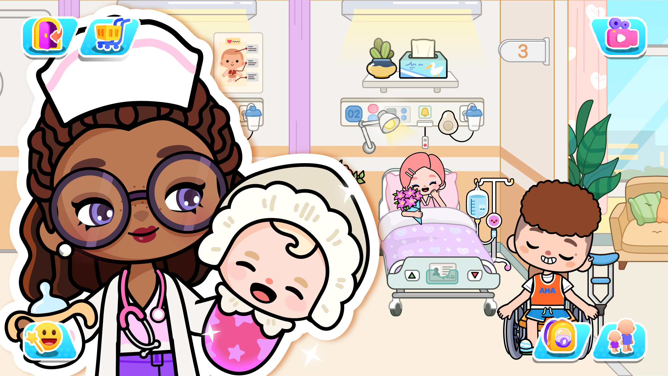 اسکرین شات 3 بازی Aha World: Doll Dress-Up Game