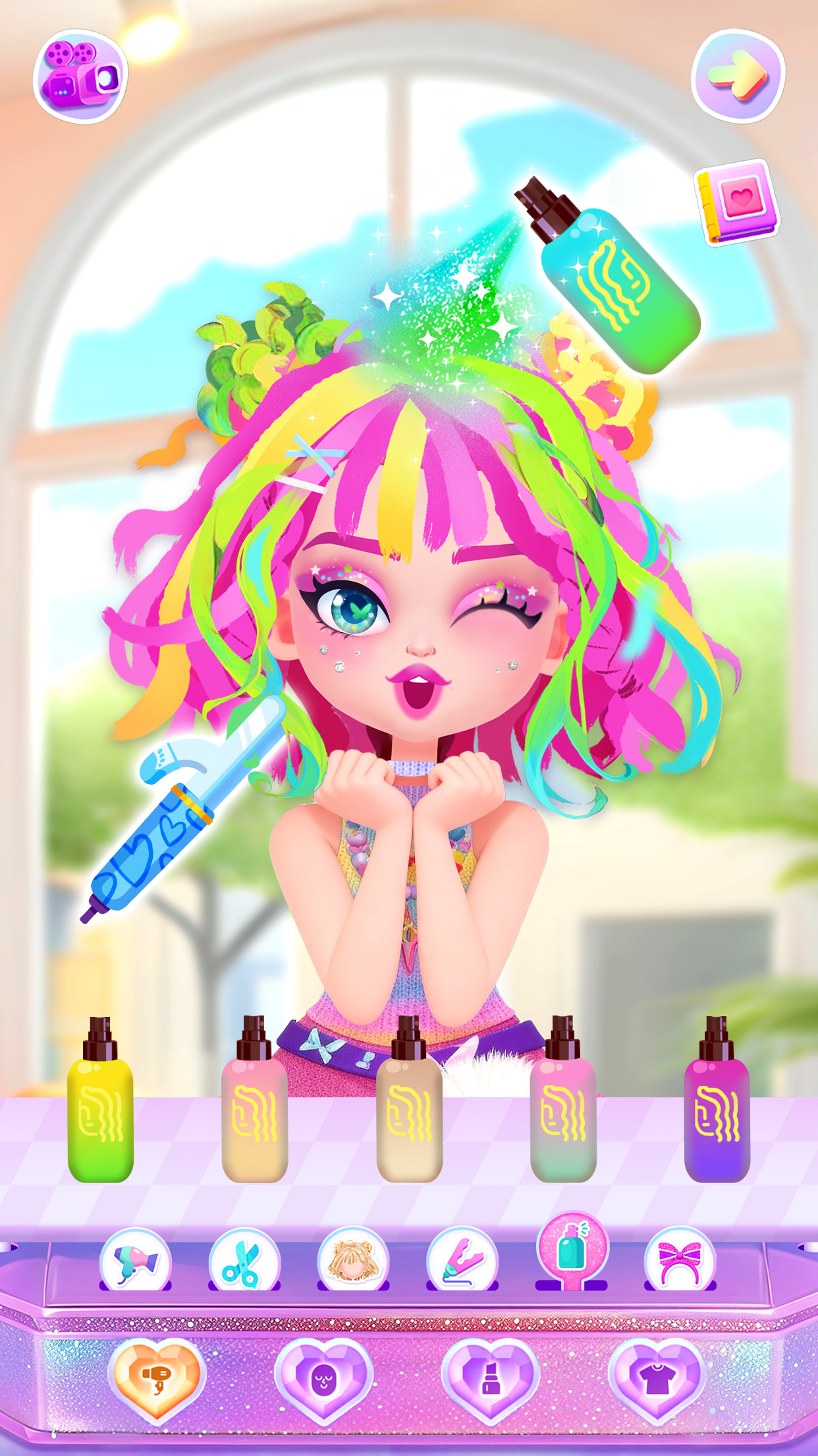 اسکرین شات 4 بازی Aha Makeover-Beauty Salon Game