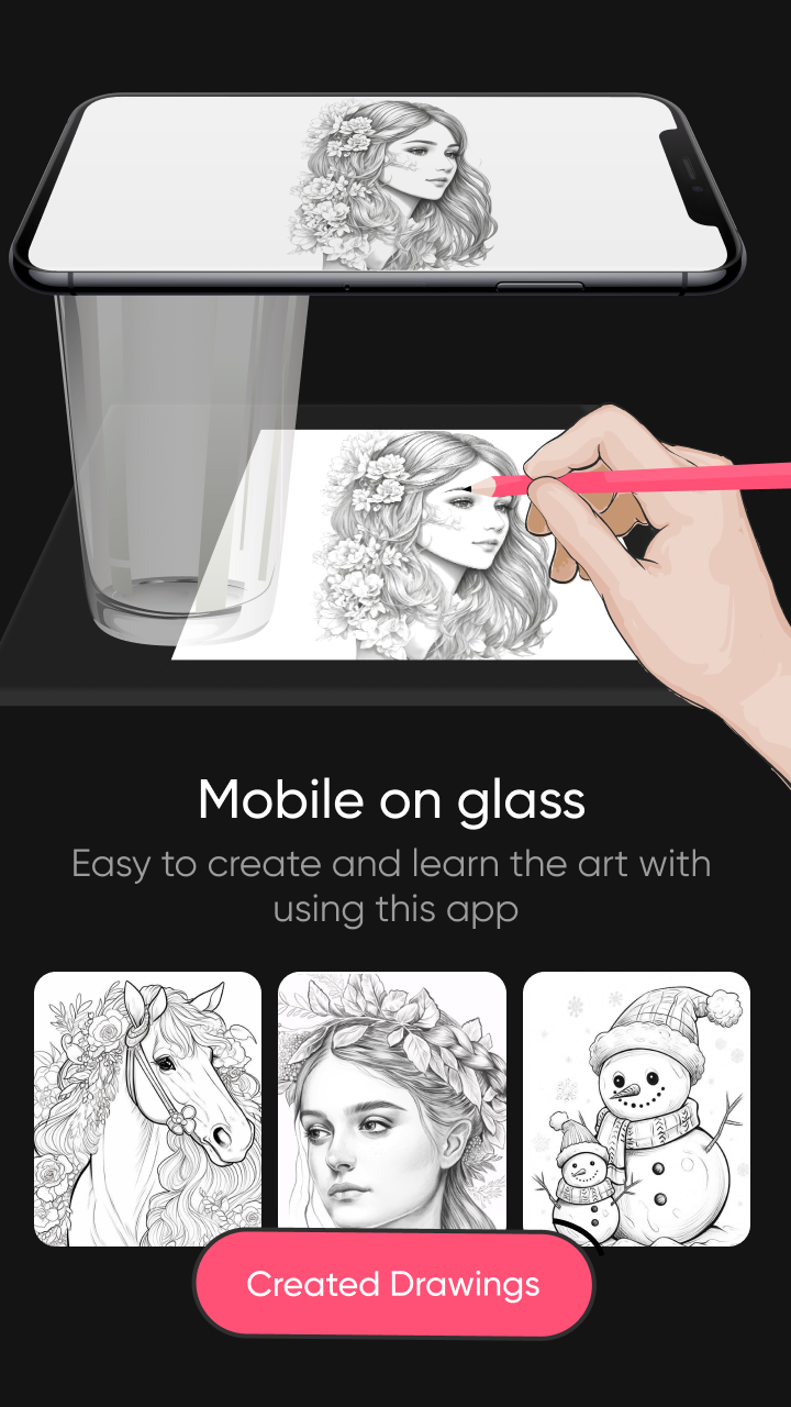 اسکرین شات 3 برنامه AR Drawing : Sketch & Trace