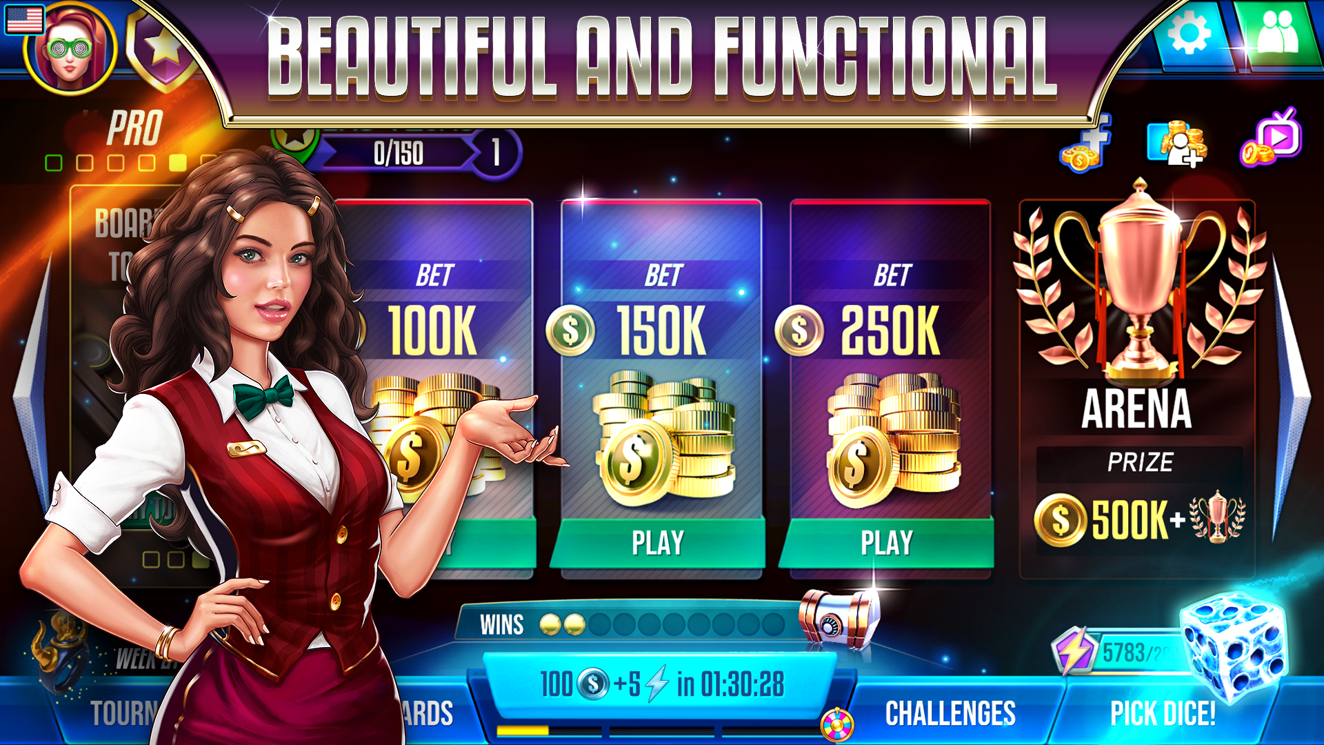 اسکرین شات 6 بازی Backgammon Legends Online