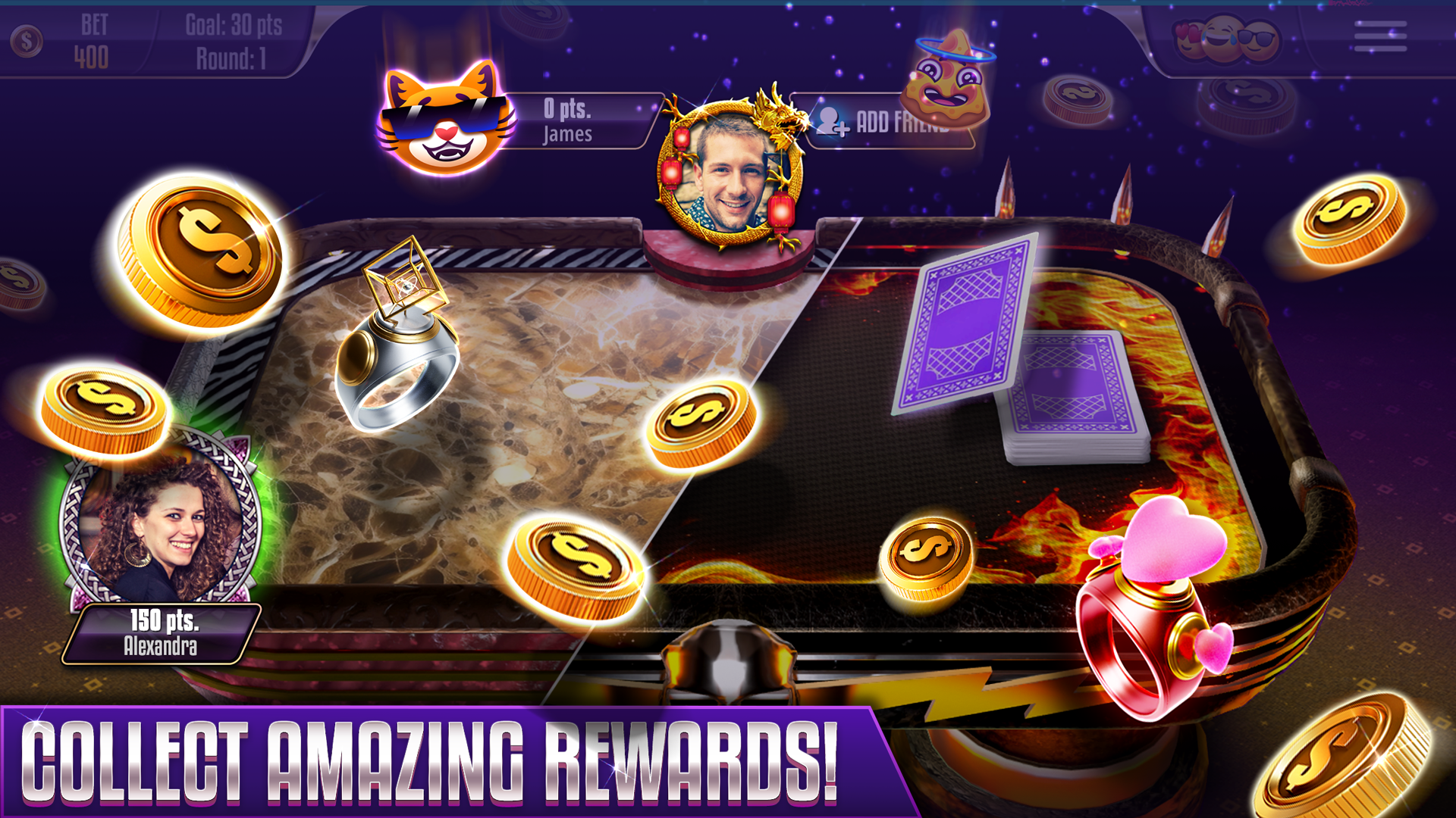 اسکرین شات 4 بازی Gin Rummy Legends