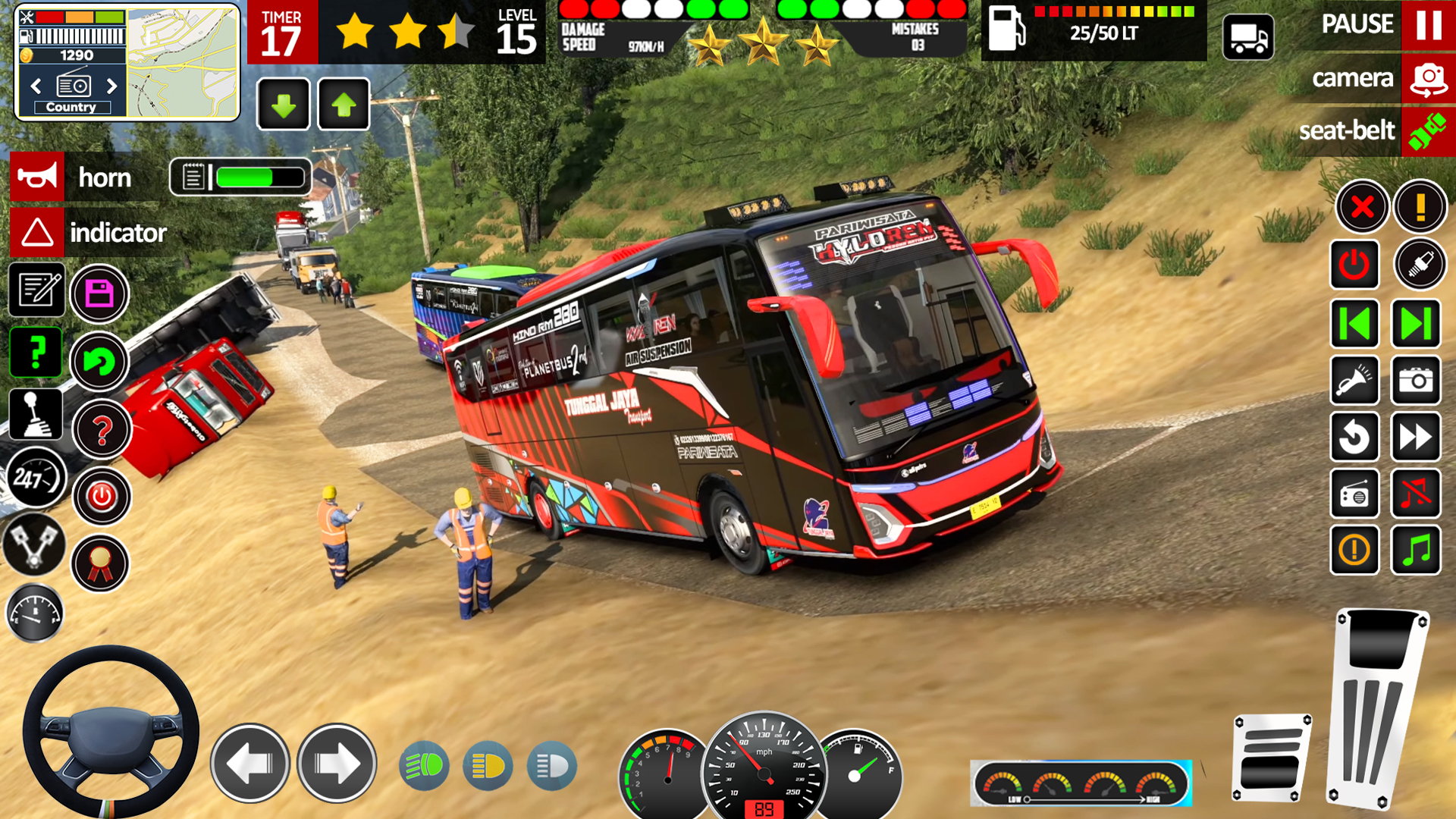 اسکرین شات 2 بازی City Bus Game 3D Offroad Bus
