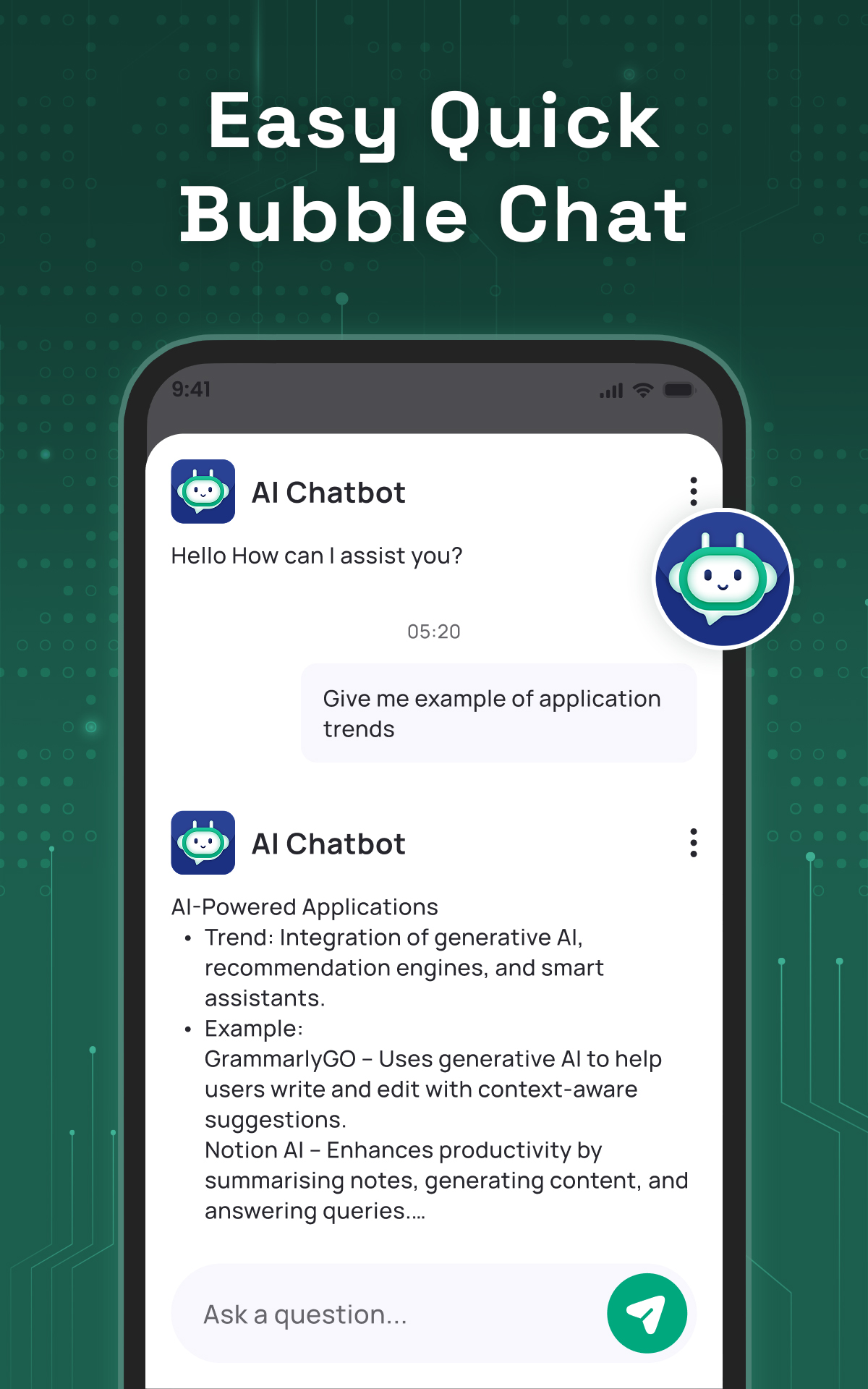 اسکرین شات 3 برنامه Ask All : AI Chat Anything