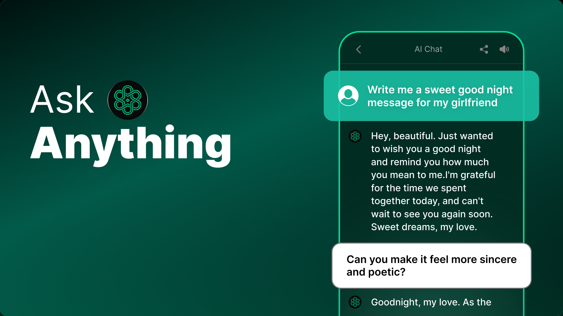 اسکرین شات 2 برنامه AI Chat - Chat with AI Bot