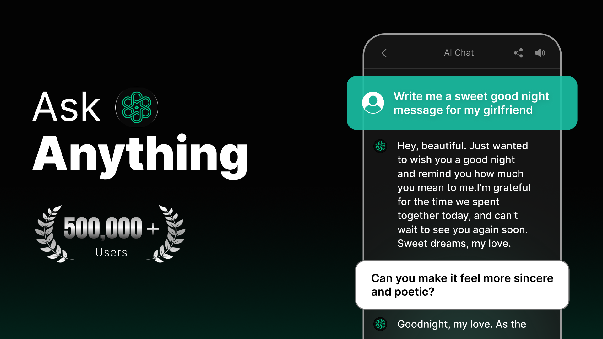 اسکرین شات 2 برنامه Chat AI: AI Chat Bot Assistant