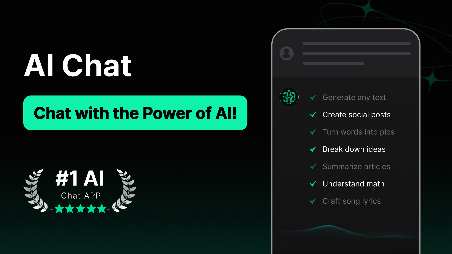 اسکرین شات 1 برنامه Chat AI: AI Chat Bot Assistant