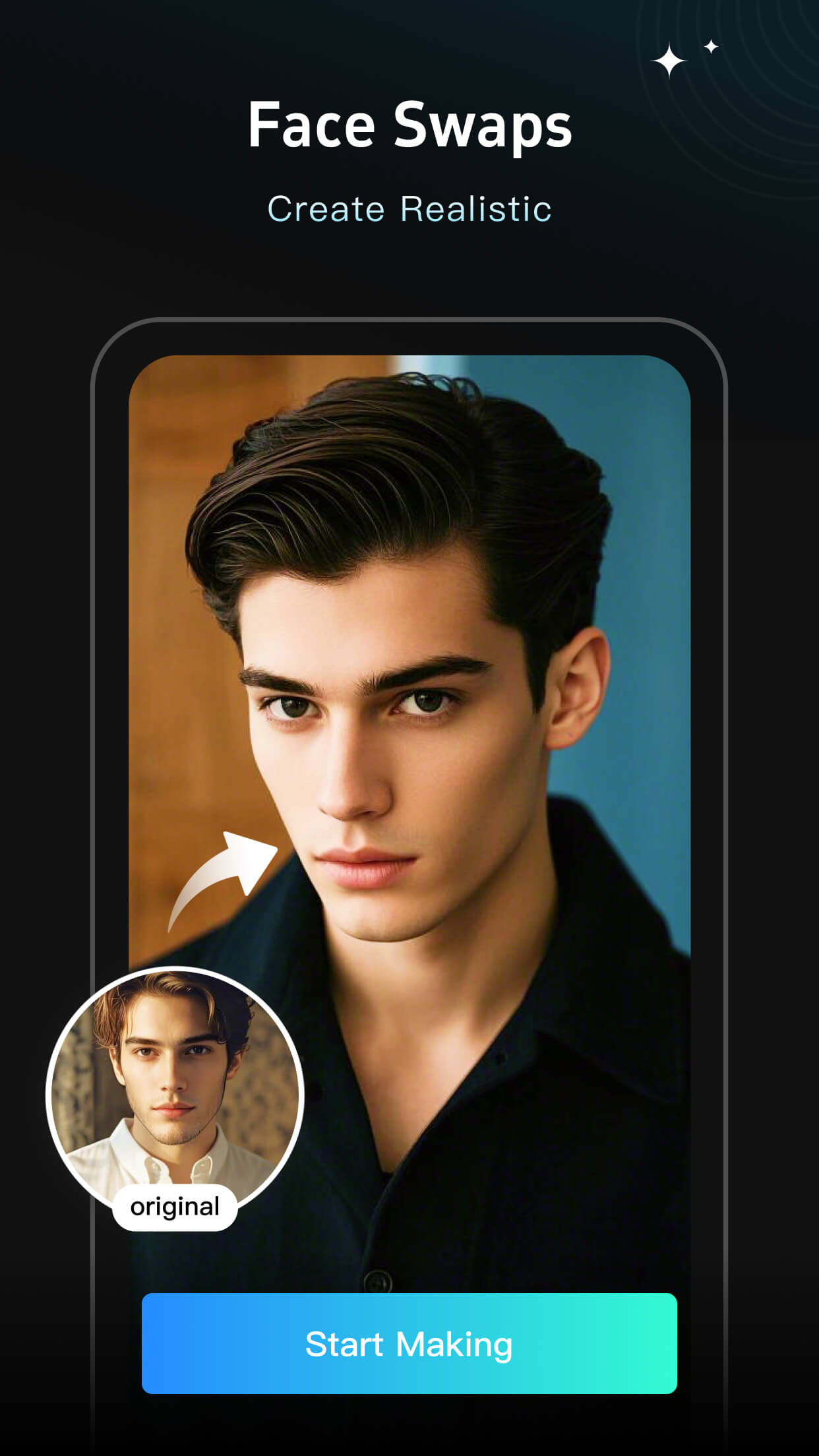 اسکرین شات 3 برنامه FacePlay -AI Filter&Face Swap