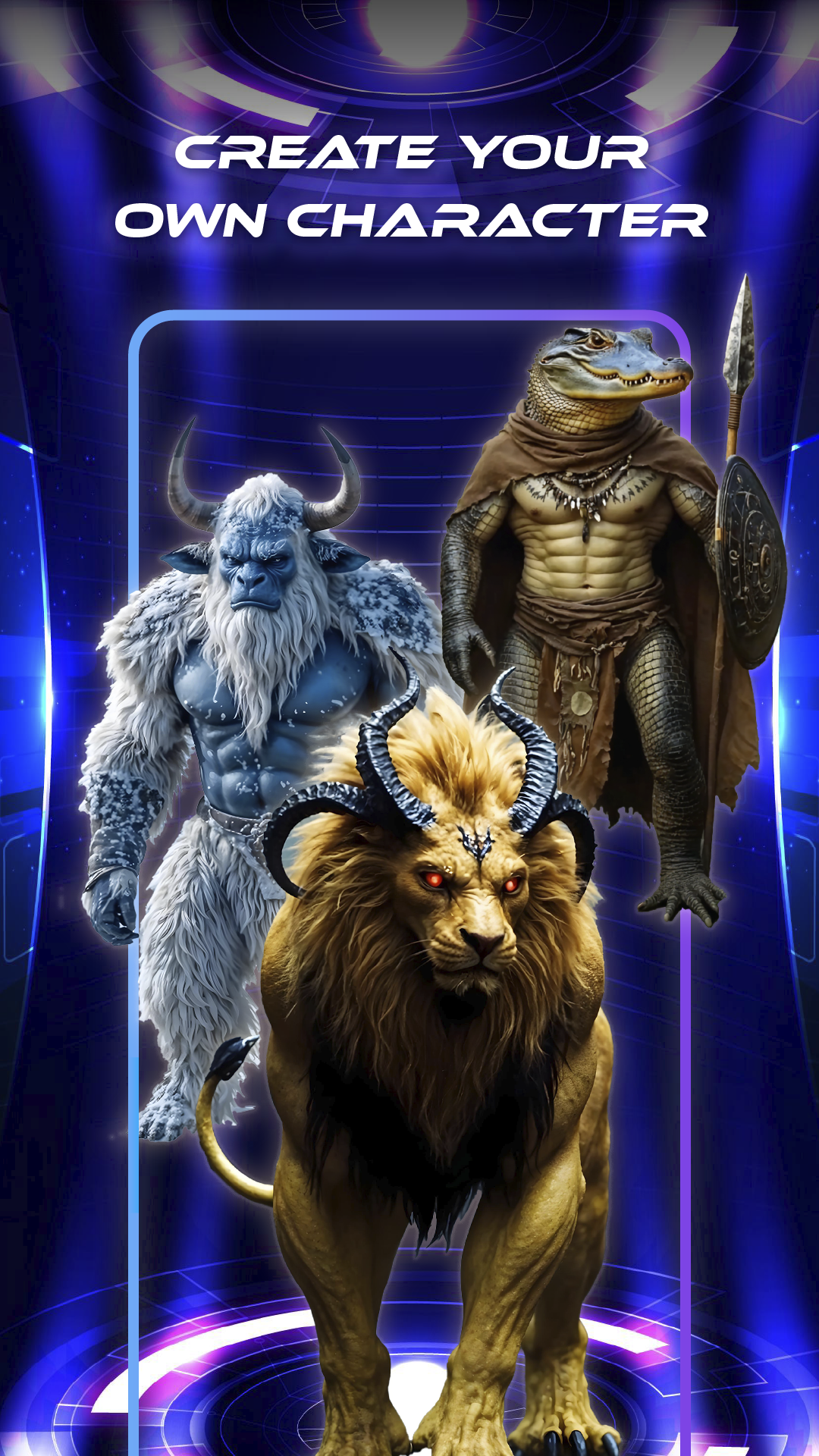 اسکرین شات 2 برنامه AI Fusion: AI Merge Animals