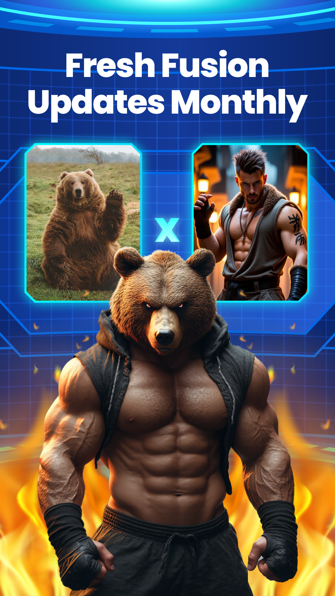 اسکرین شات 6 برنامه AI Fusion: AI Mix Battle