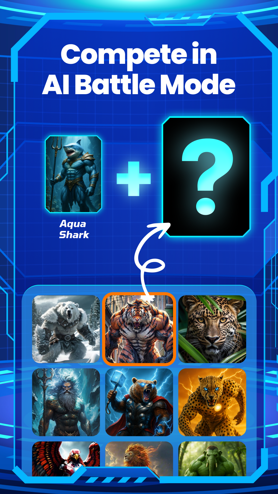 اسکرین شات 3 برنامه AI Fusion: AI Mix Battle